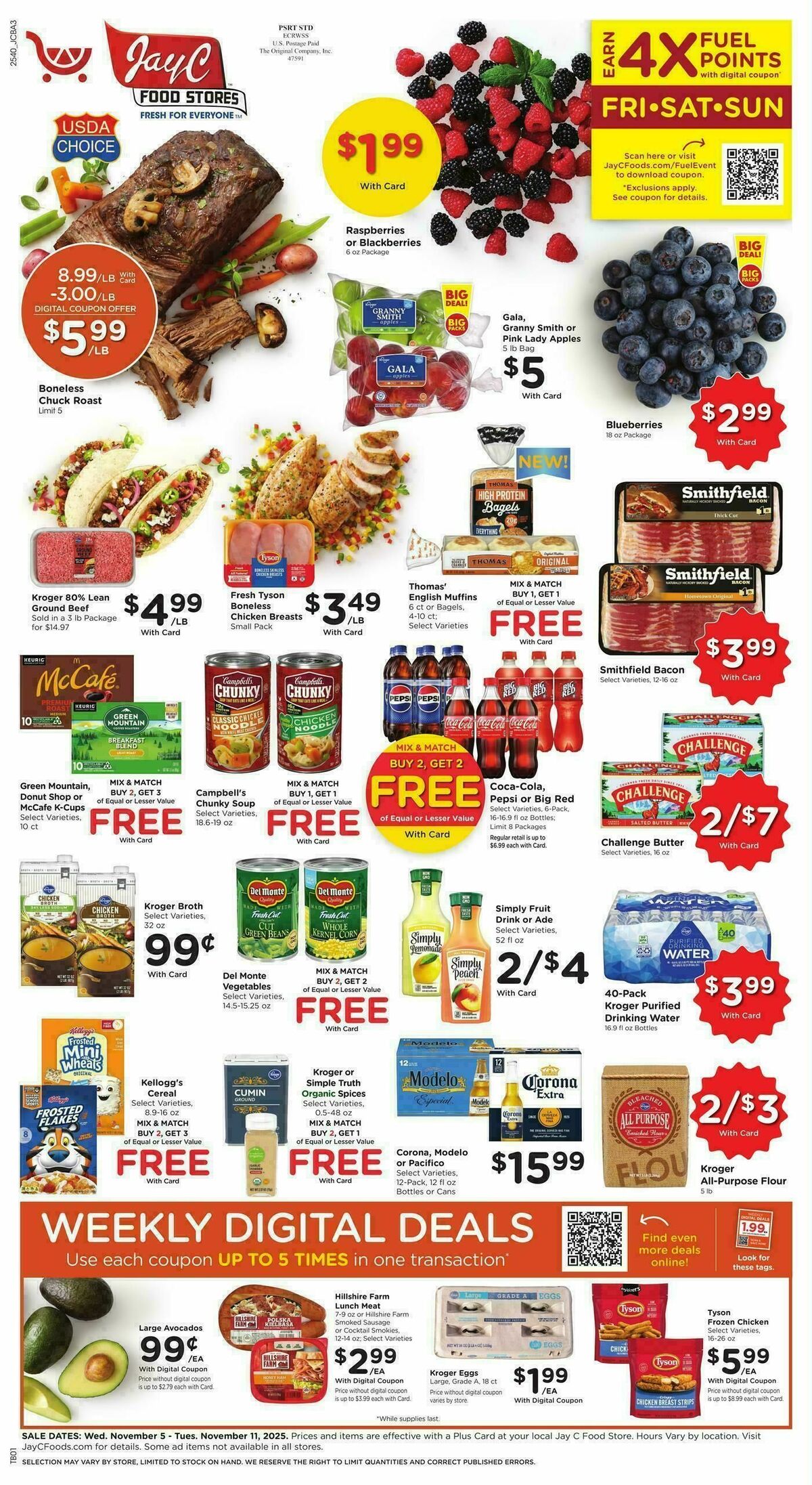 Jay C Food Weekly Ad from November 5