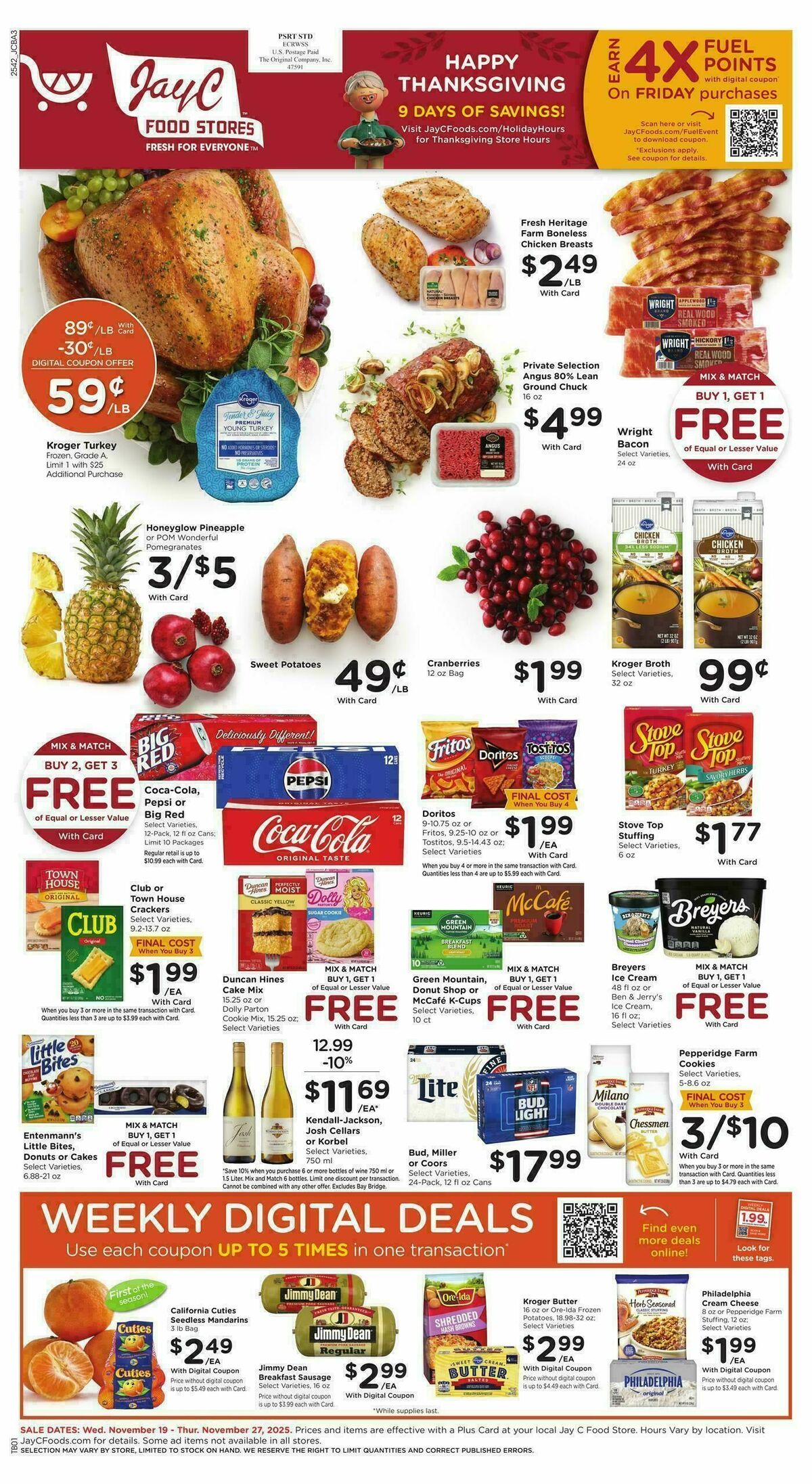 Jay C Food Weekly Ad from November 19