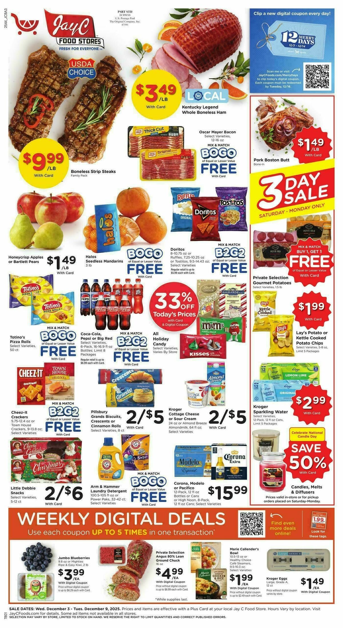 Jay C Food Weekly Ad from December 3