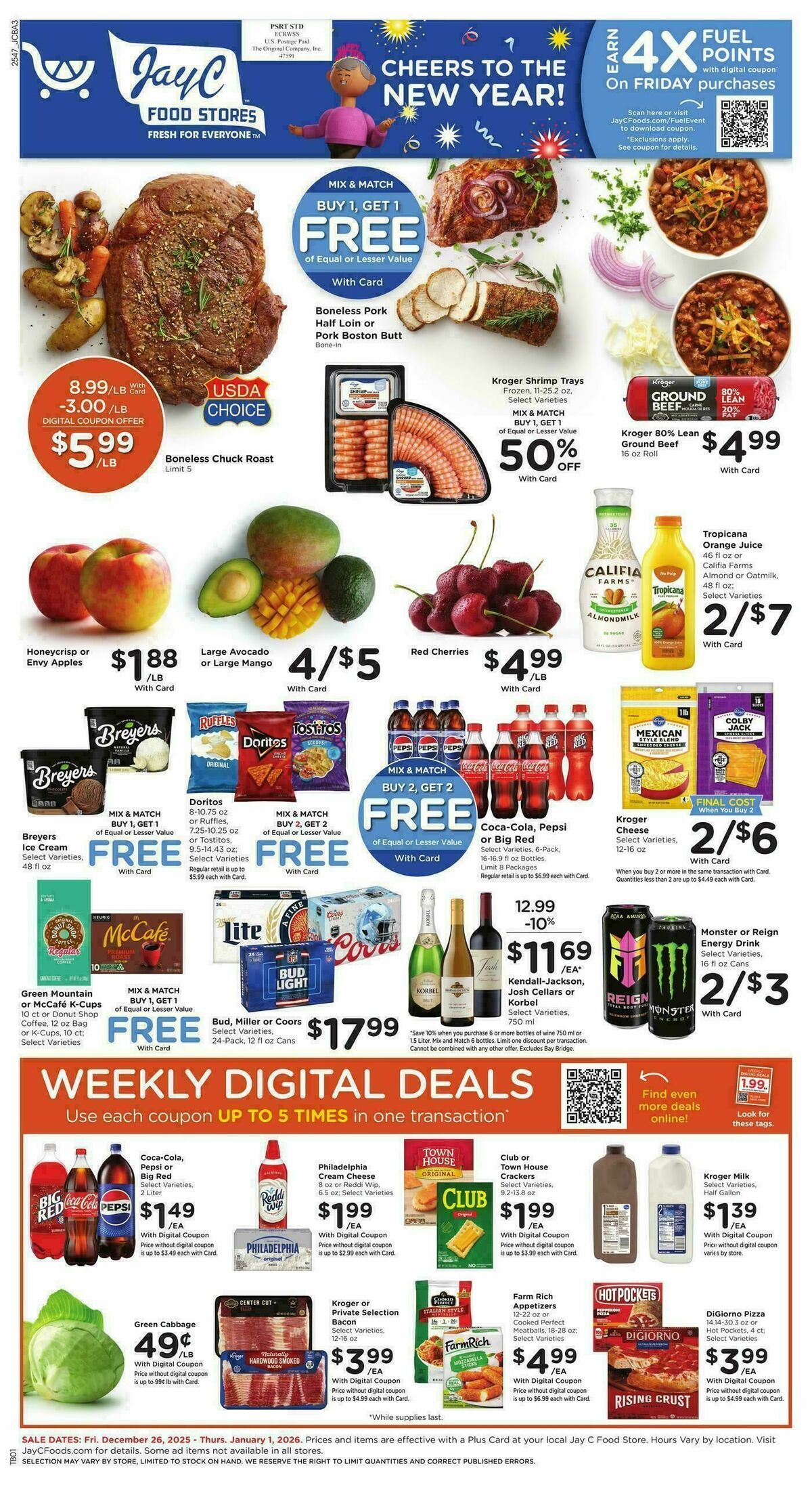 Jay C Food Weekly Ad from December 26
