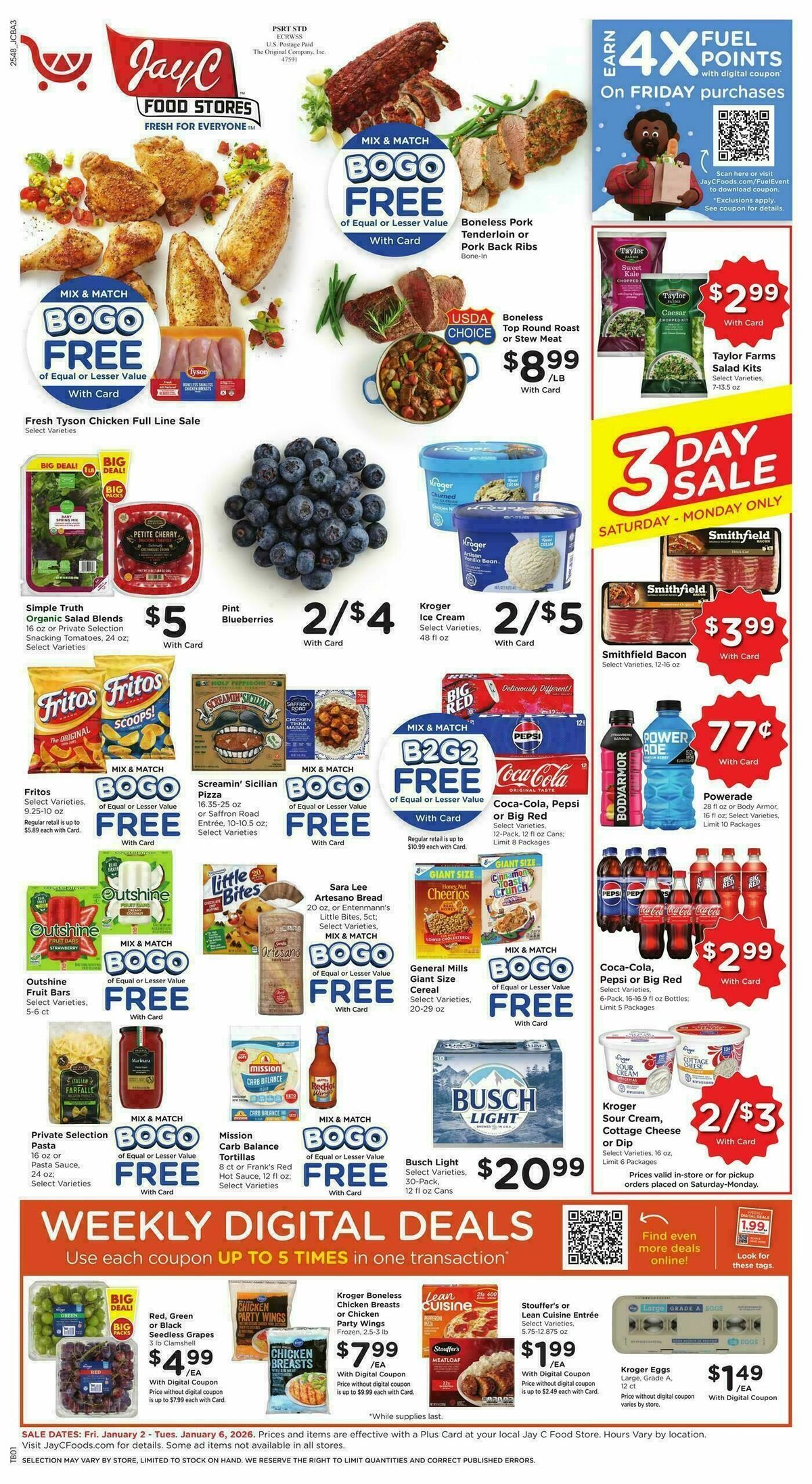 Jay C Food Weekly Ad from January 2