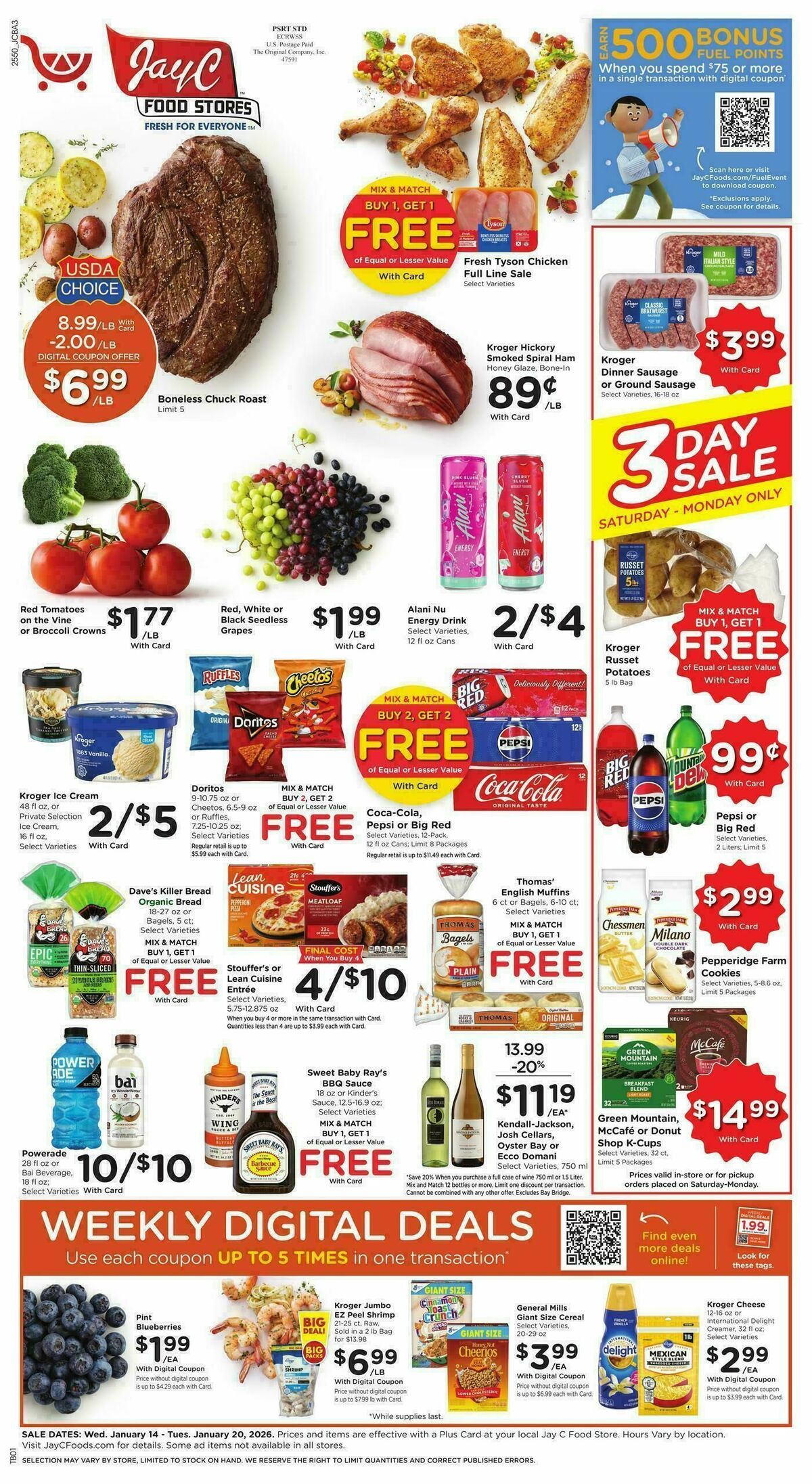 Jay C Food Weekly Ad from January 14