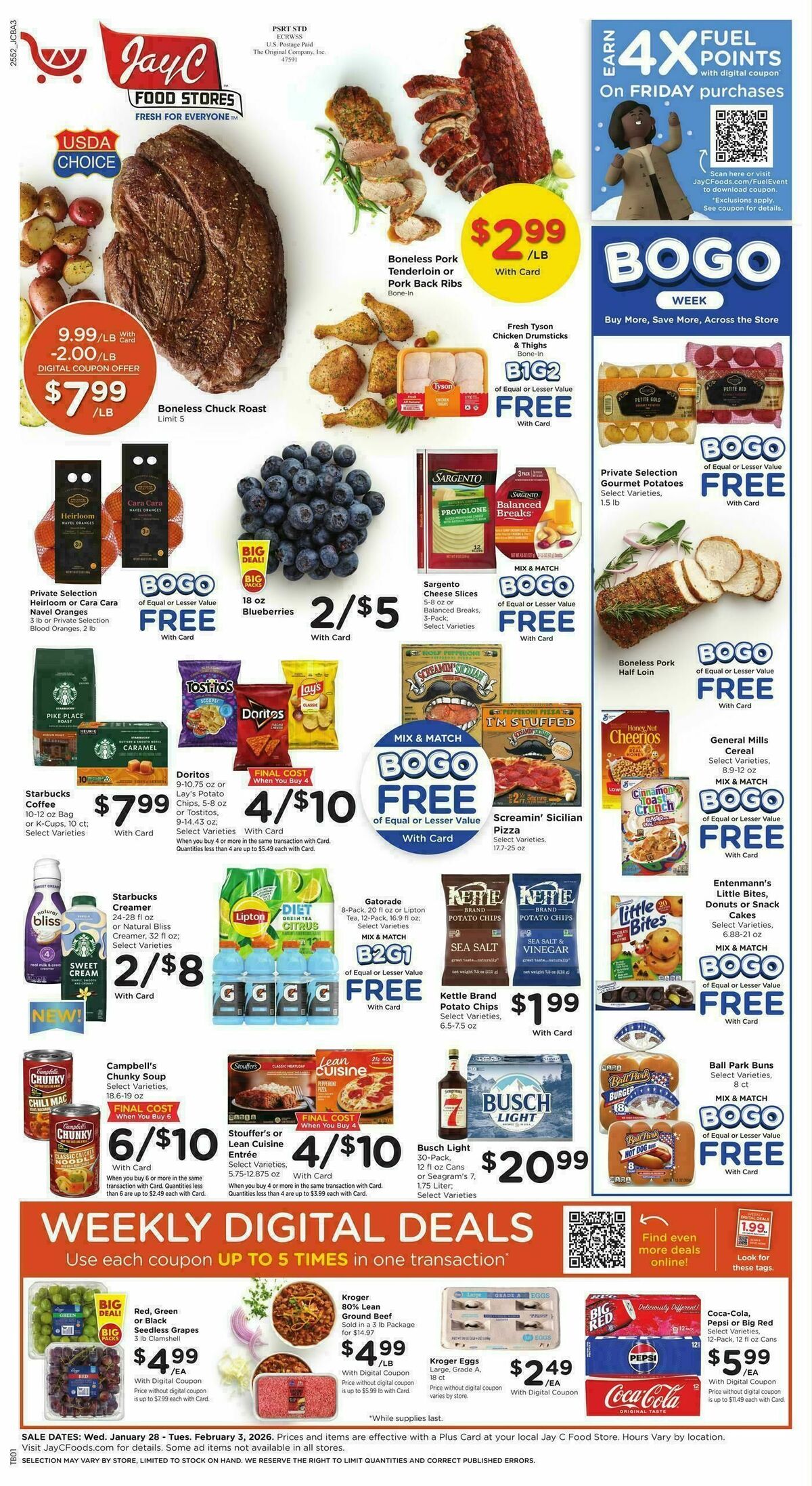 Jay C Food Weekly Ad from January 28