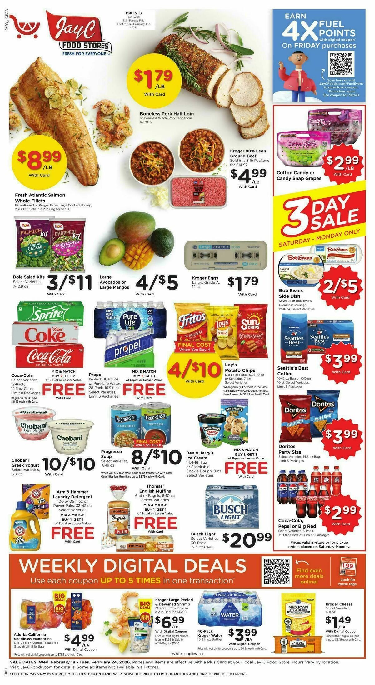 Jay C Food Weekly Ad from February 18