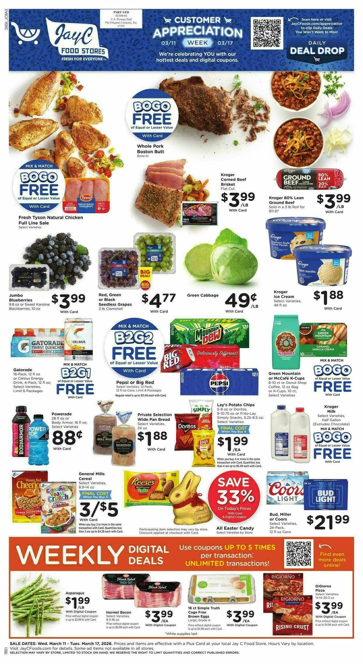 Jay C Food Weekly Ad from March 11