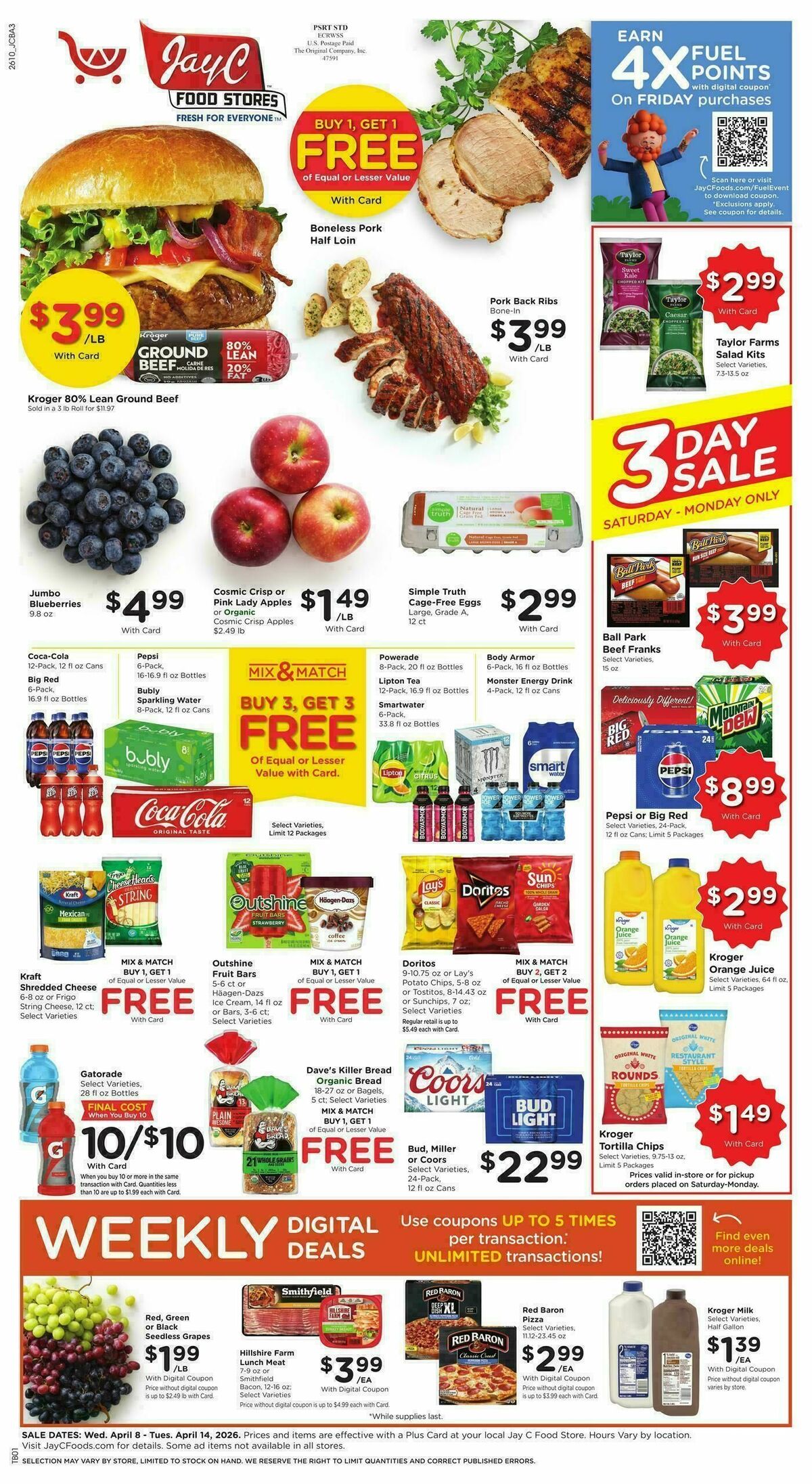 Jay C Food Weekly Ad from April 8