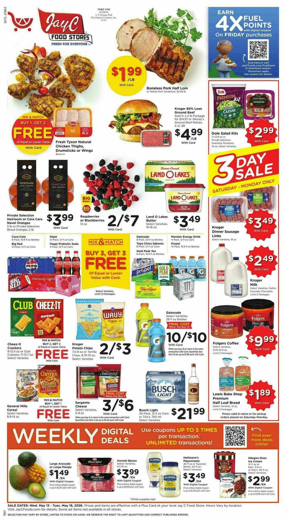Jay C Food Weekly Ad from May 13