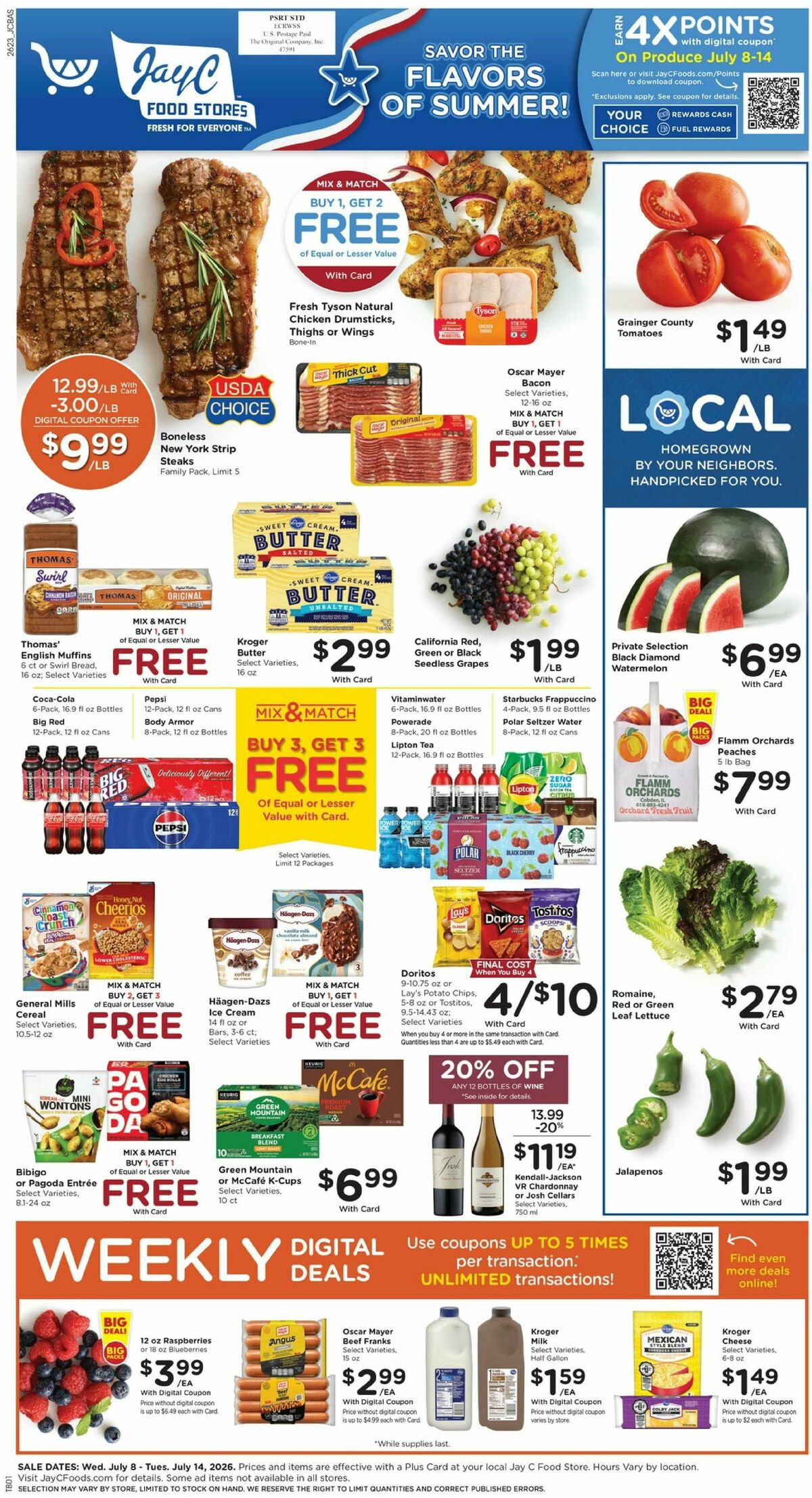 Jay C Food Weekly Ad from July 8