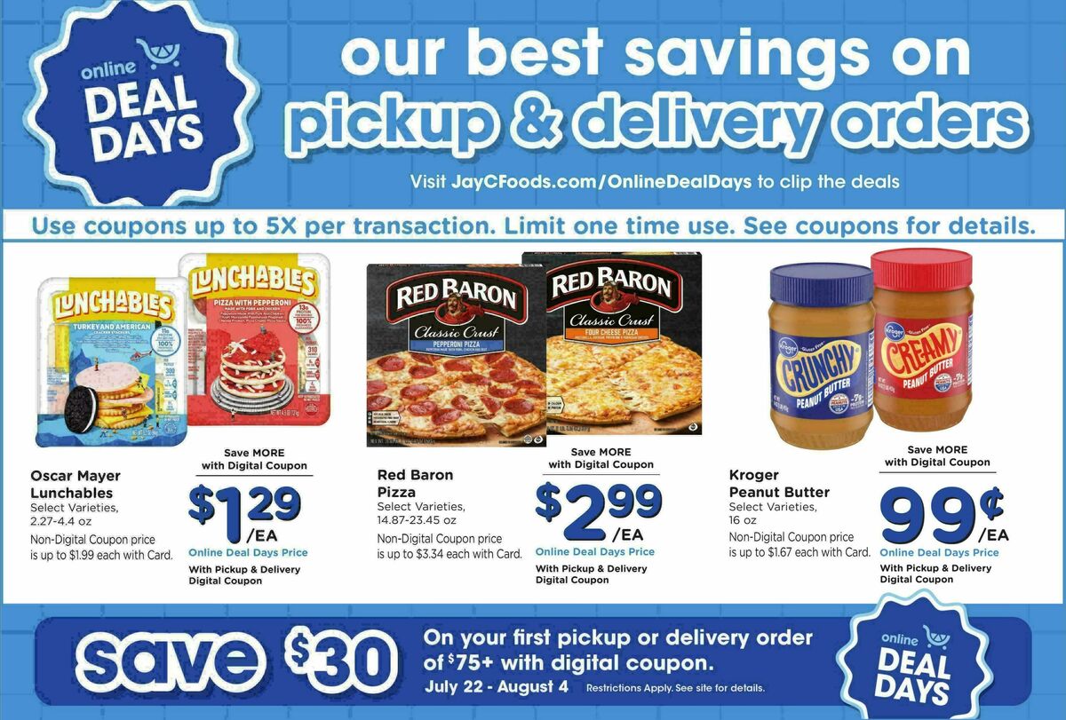 Jay C Food Weekly Ad from July 22