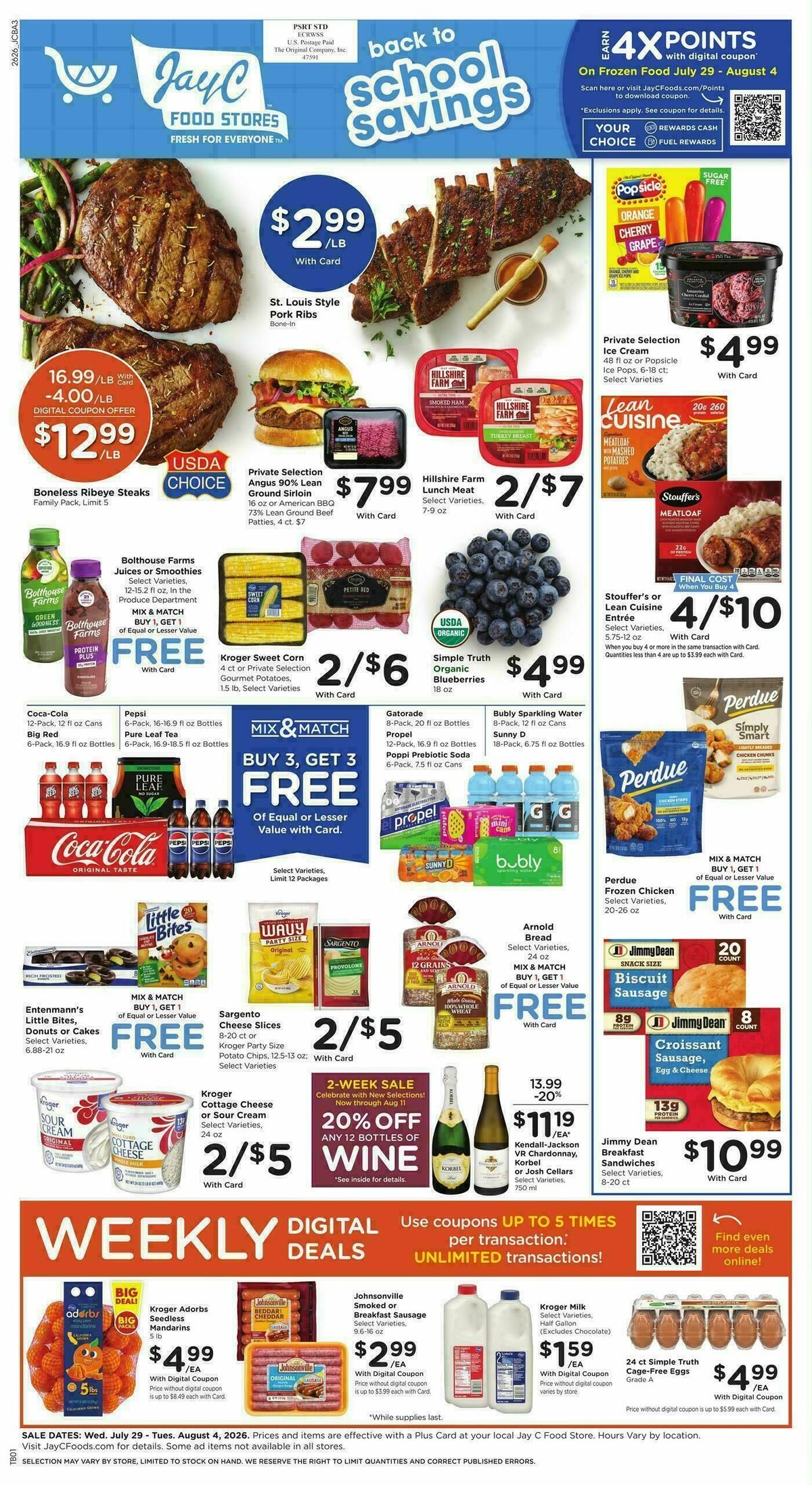 Jay C Food Weekly Ad from July 29