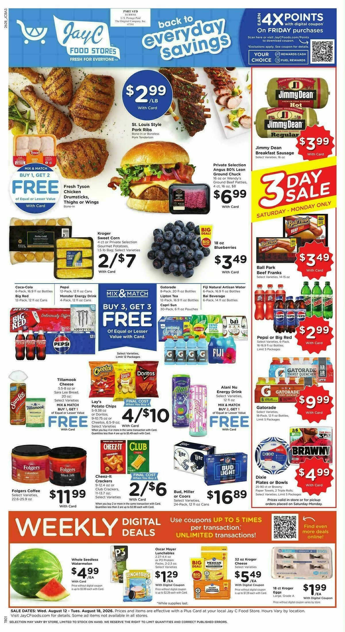 Jay C Food Weekly Ad from August 12