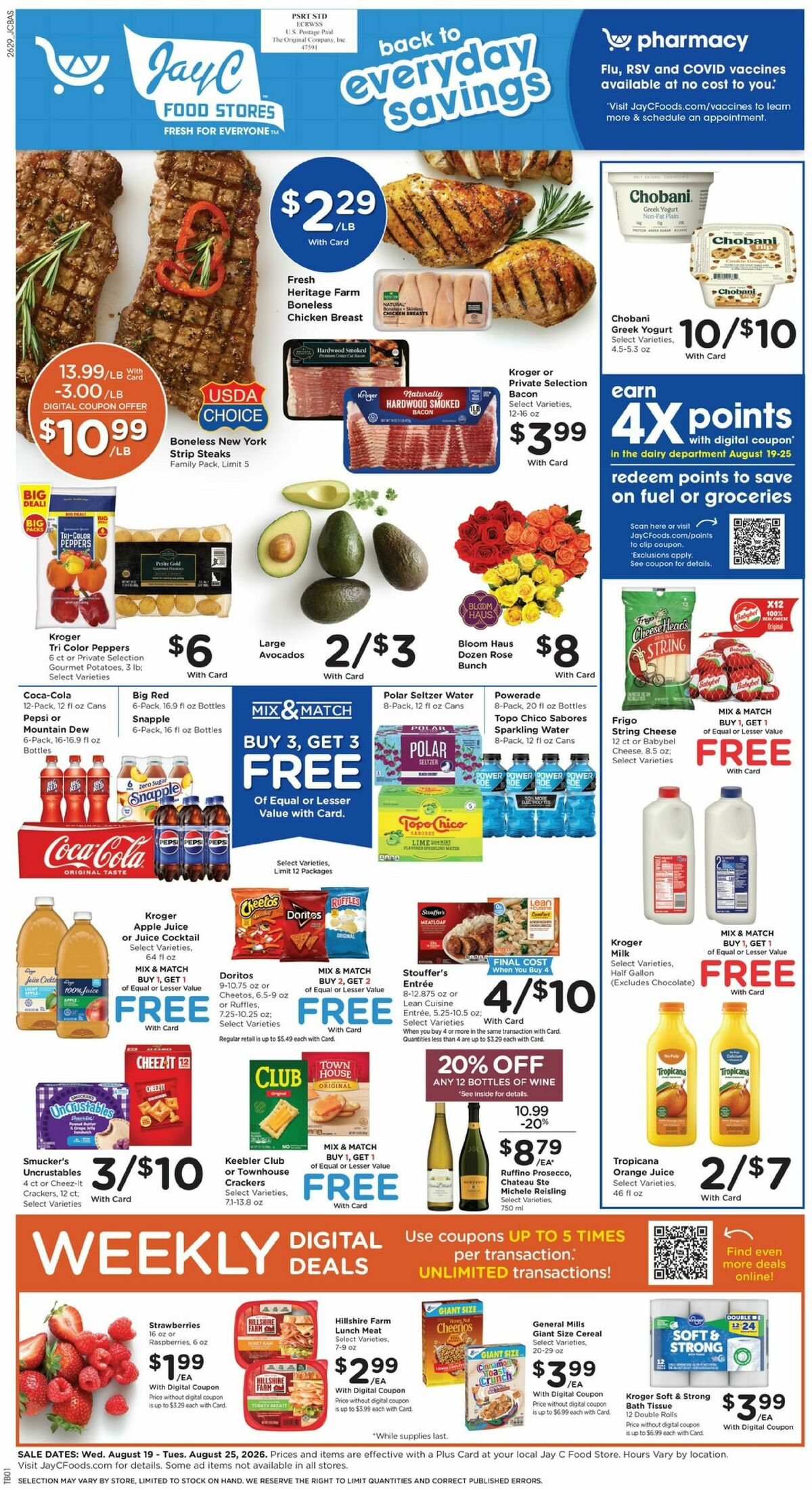 Jay C Food Weekly Ad from August 19