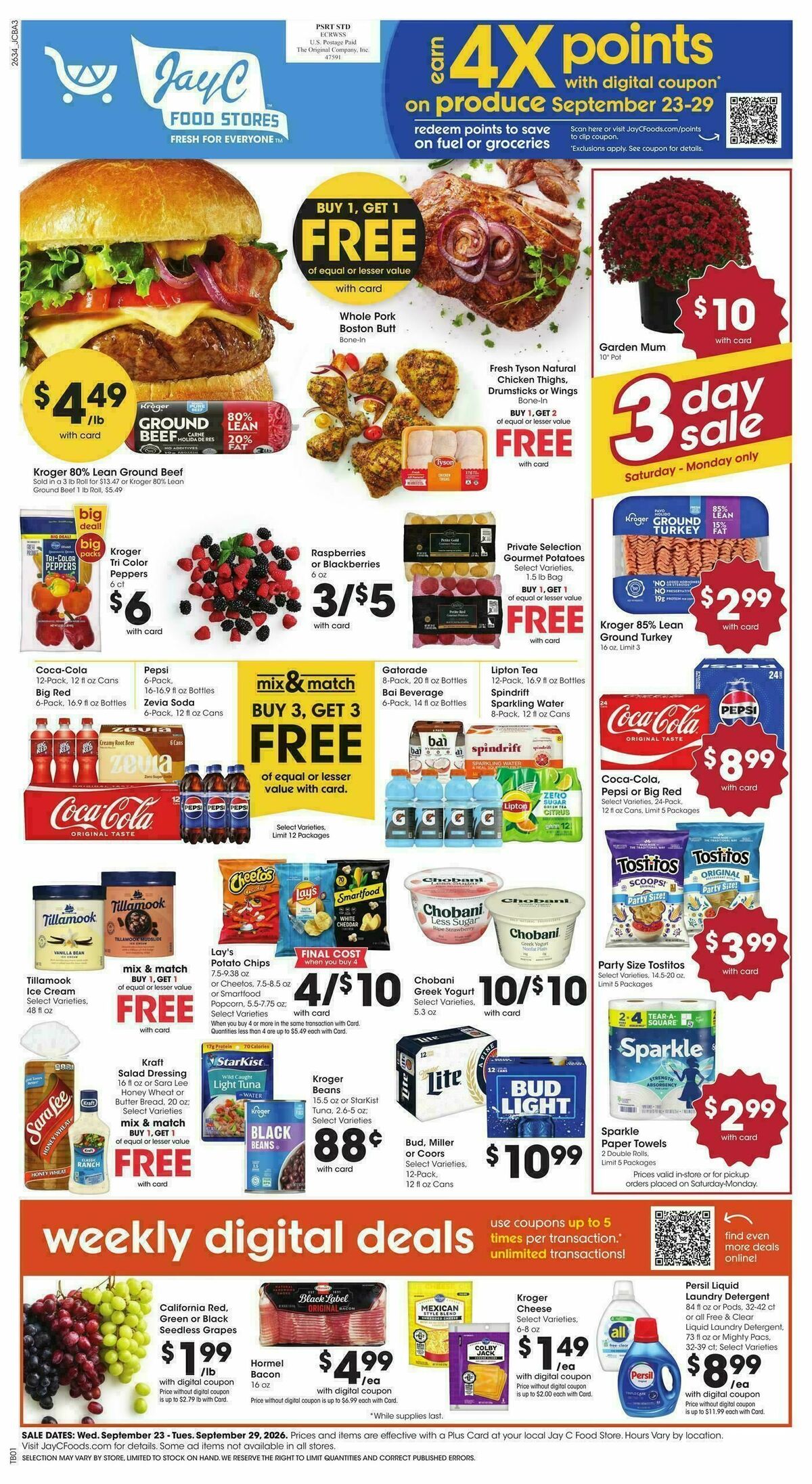 Jay C Food Weekly Ad from September 23