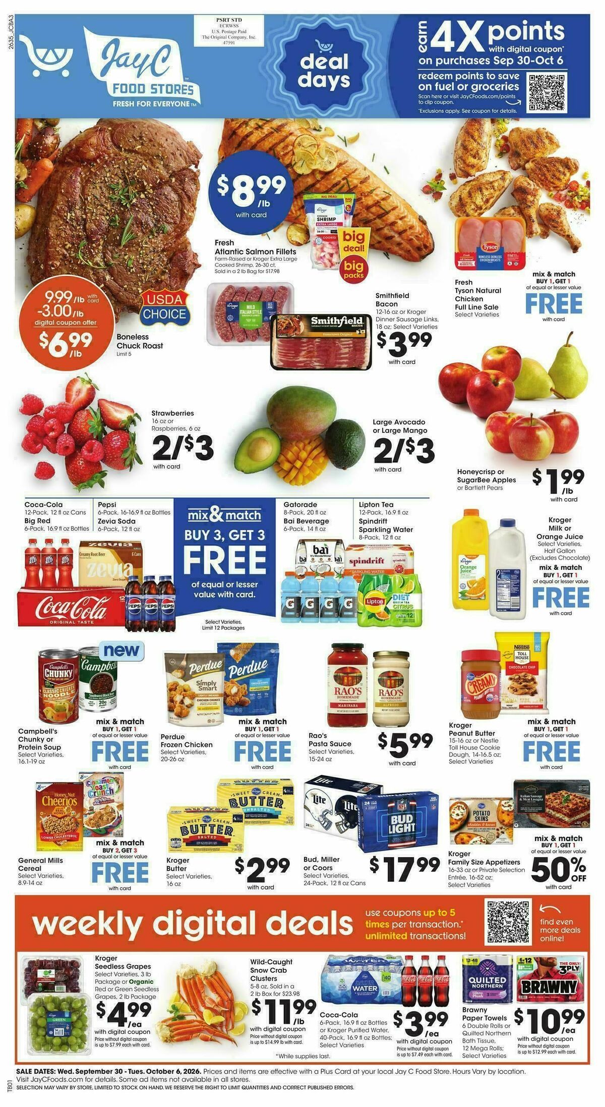Jay C Food Weekly Ad from September 30