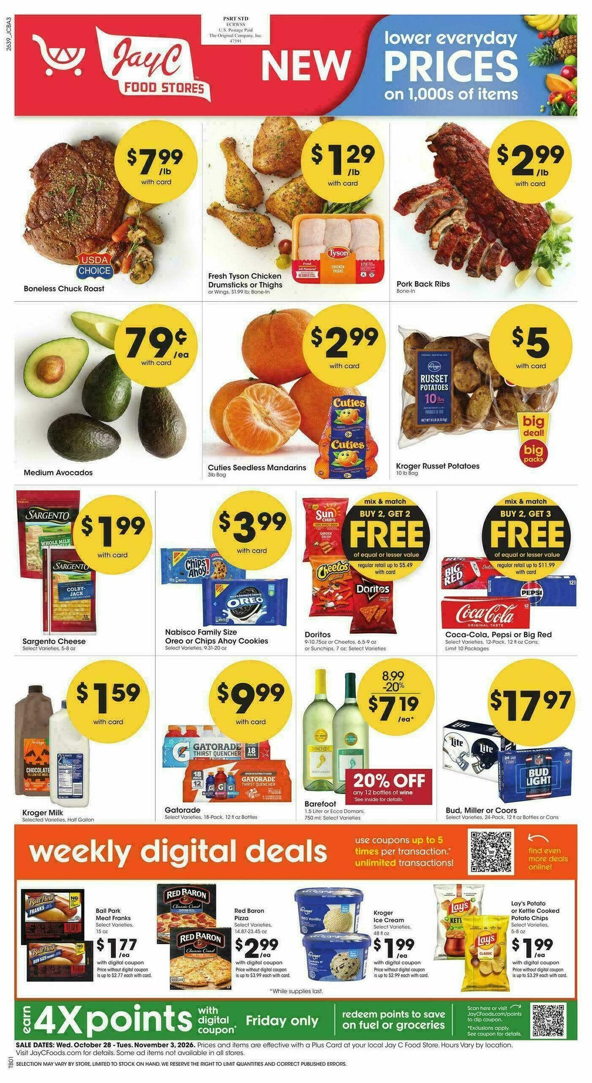 Jay C Food Weekly Ad from October 28