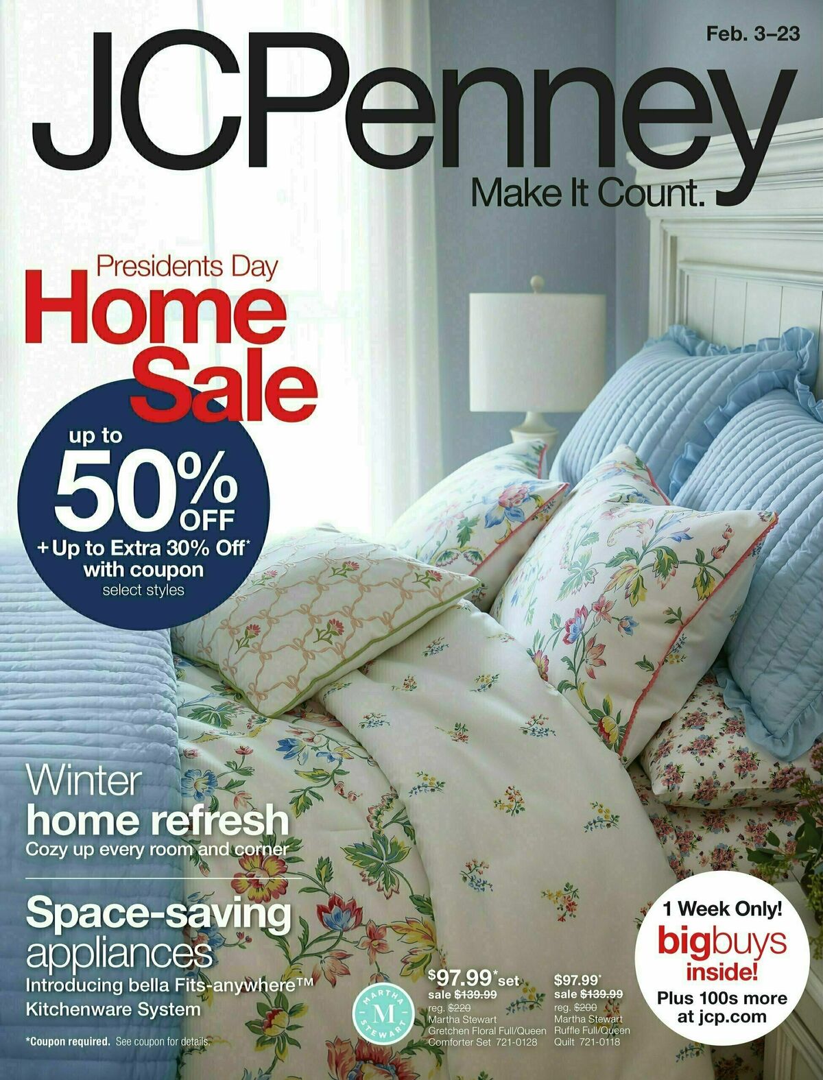 JCPenney Presidents' Day Home Sale Weekly Ad from February 3