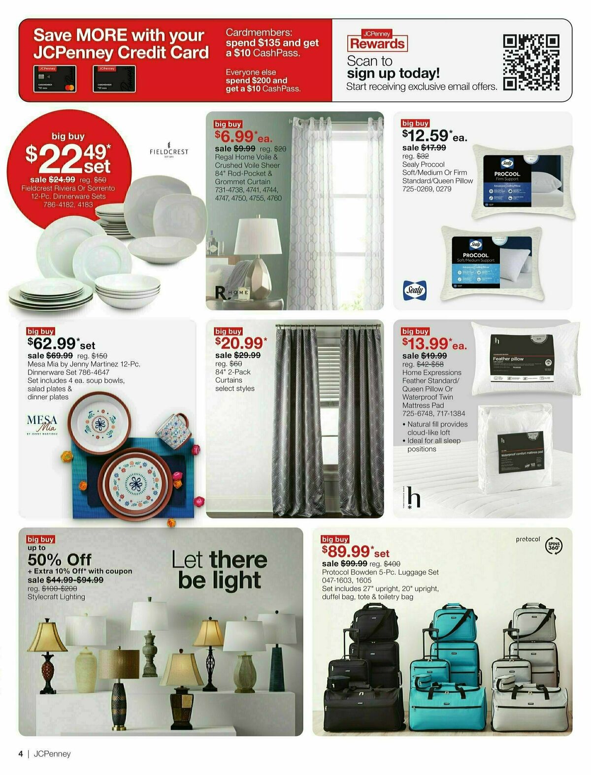 JCPenney Presidents' Day Home Sale Weekly Ad from February 3