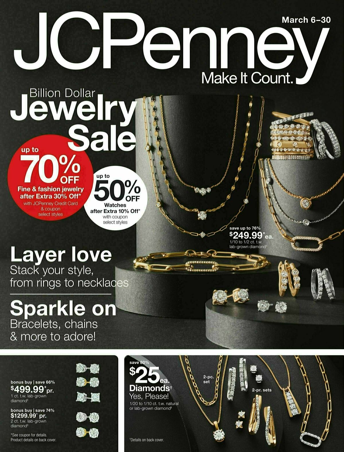 JCPenney Billion Dollar Jewelry Sale Weekly Ad from March 6