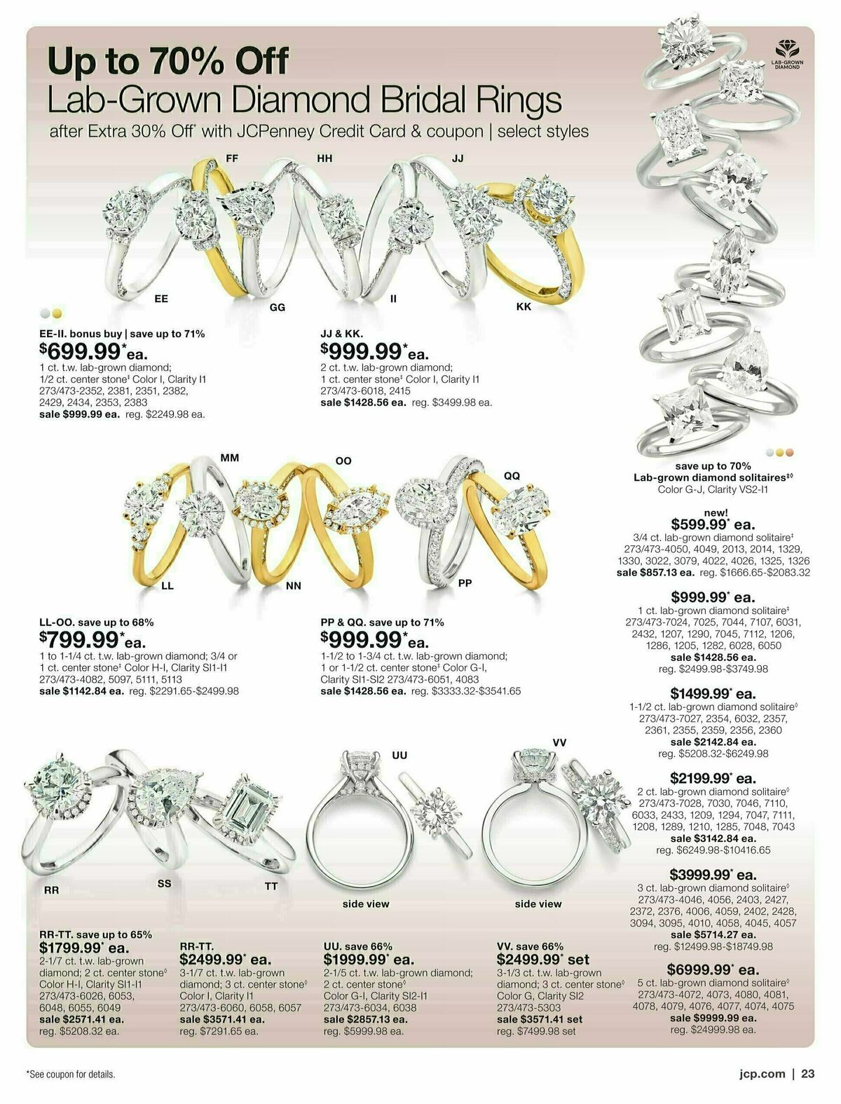 JCPenney Billion Dollar Jewelry Sale Weekly Ad from March 6