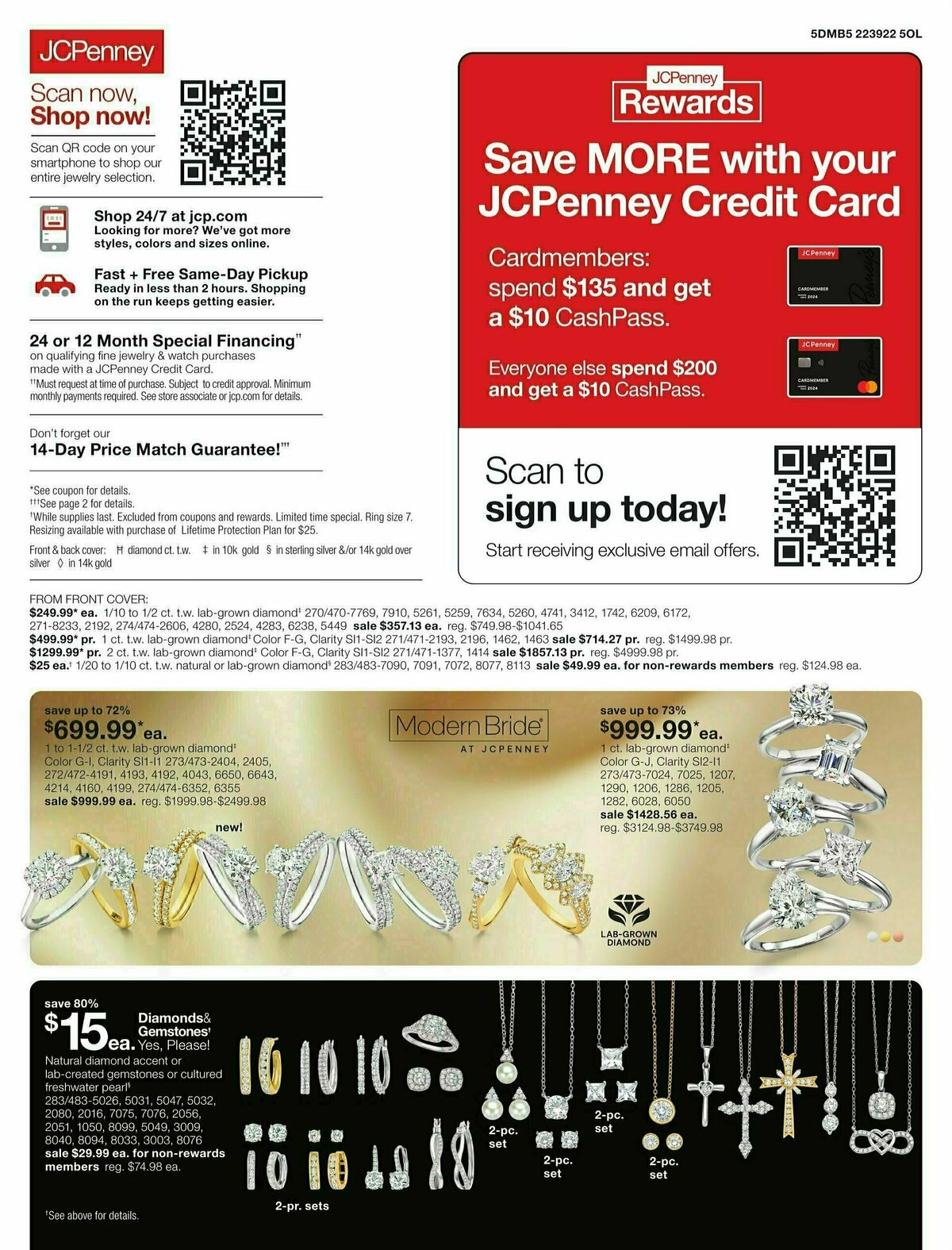 JCPenney Billion Dollar Jewelry Sale Weekly Ad from March 6