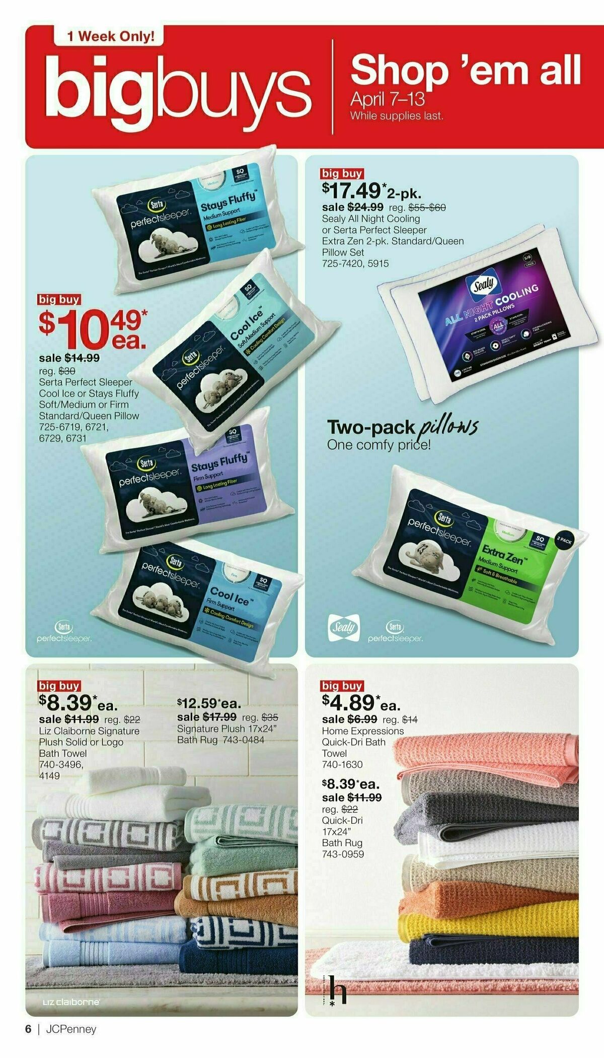 JCPenney Biggest Home Sale of the Season Weekly Ad from April 7