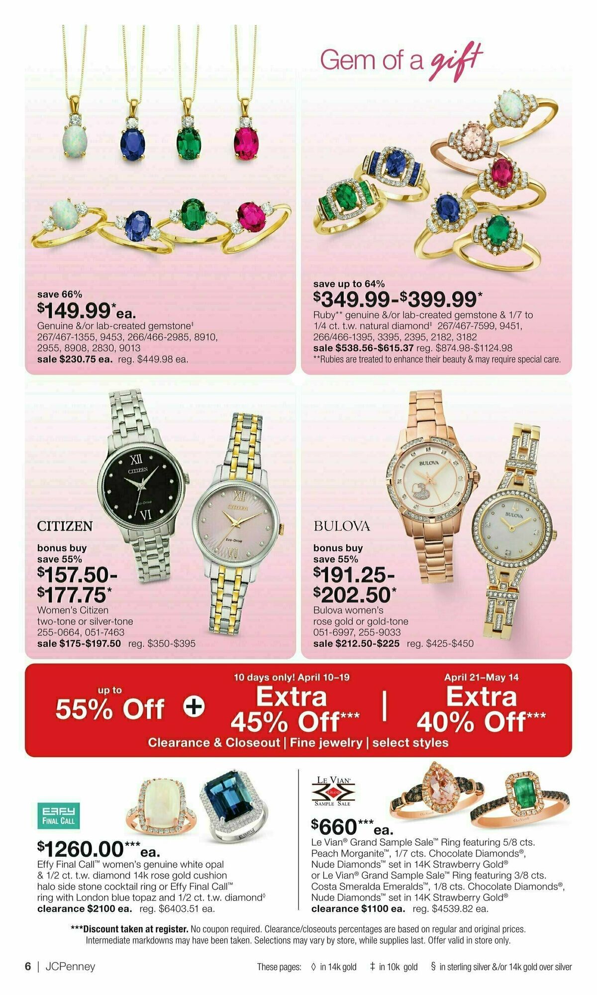 JCPenney Mother’s Day Jewelry Sale Weekly Ad from April 10