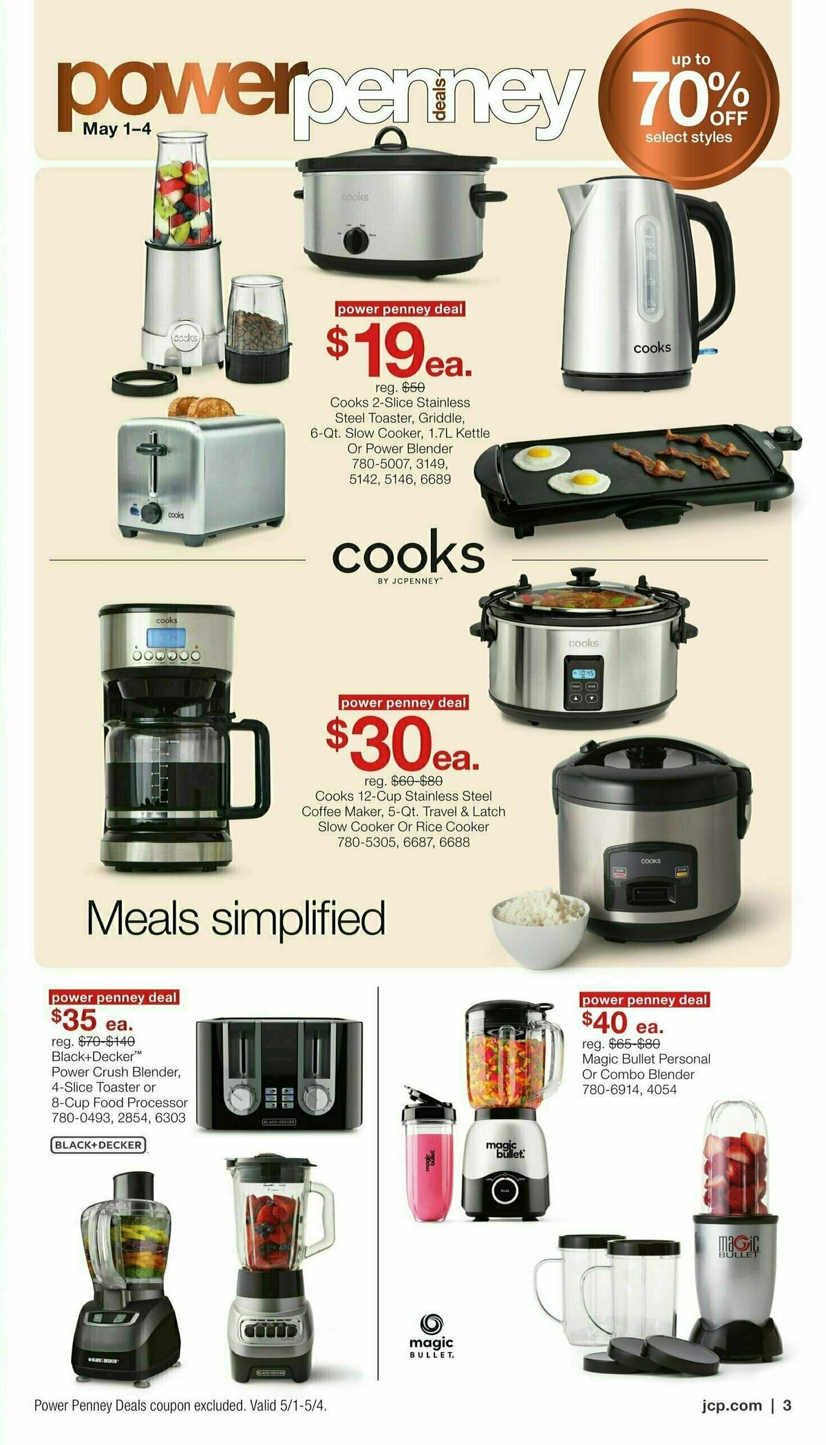 JCPenney Memorial Day Home Sale Weekly Ad from May 1