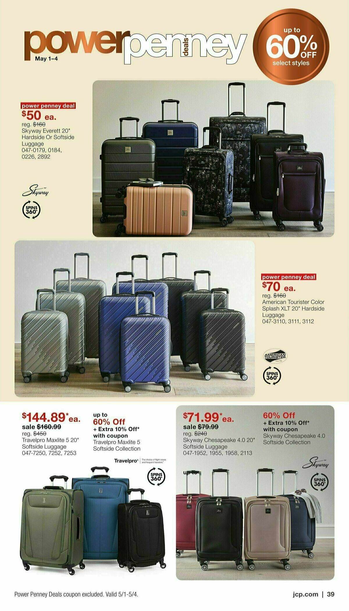 JCPenney Memorial Day Home Sale Weekly Ad from May 1