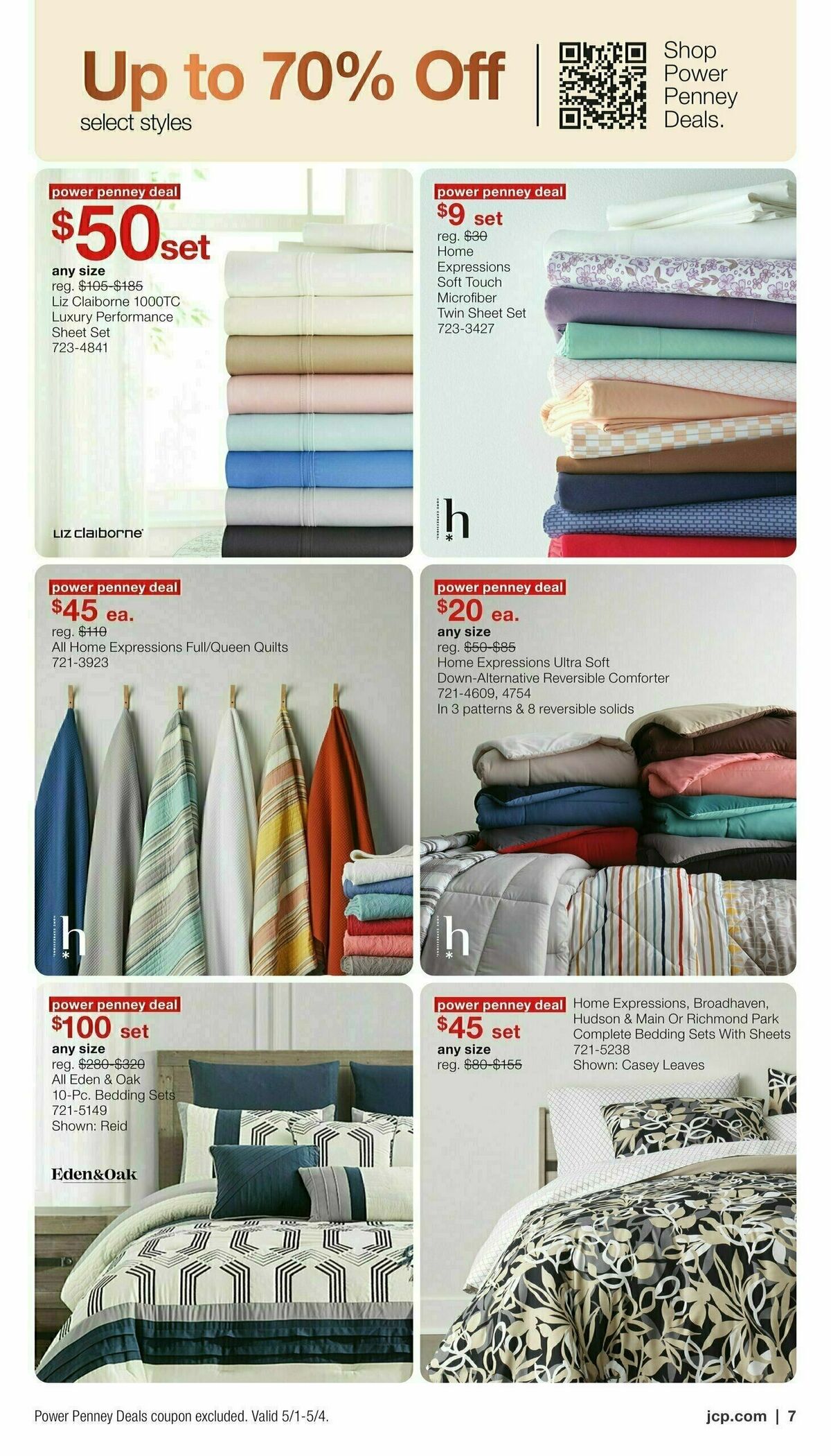 JCPenney Memorial Day Home Sale Weekly Ad from May 1