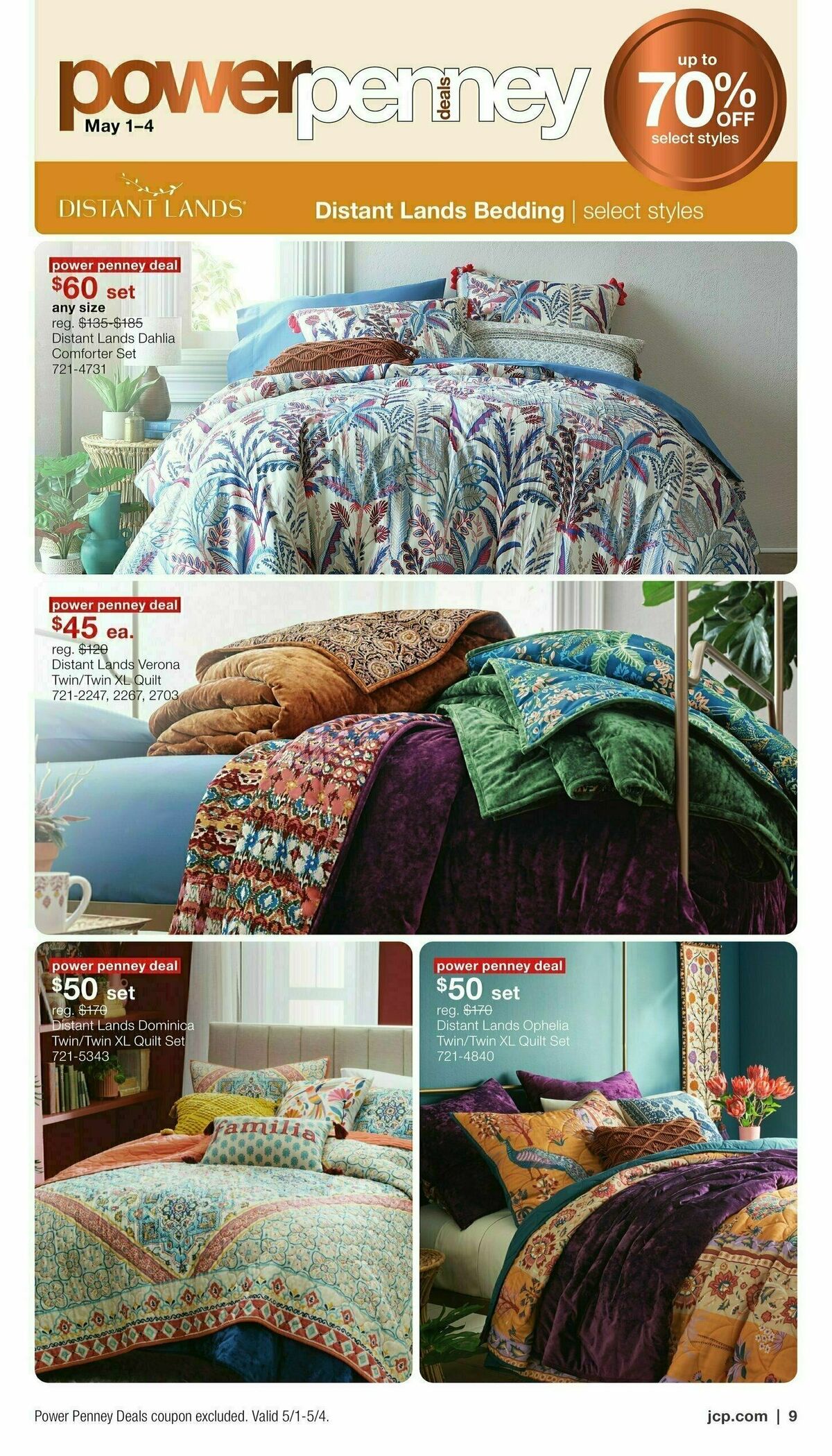 JCPenney Memorial Day Home Sale Weekly Ad from May 1