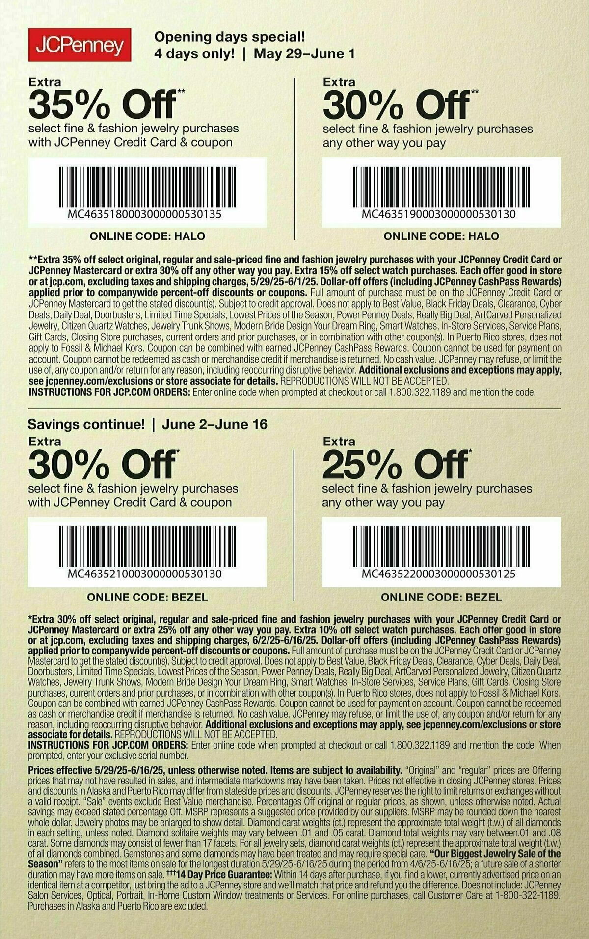 JCPenney Our Biggest Jewelry Sale of the Season Weekly Ad from May 29