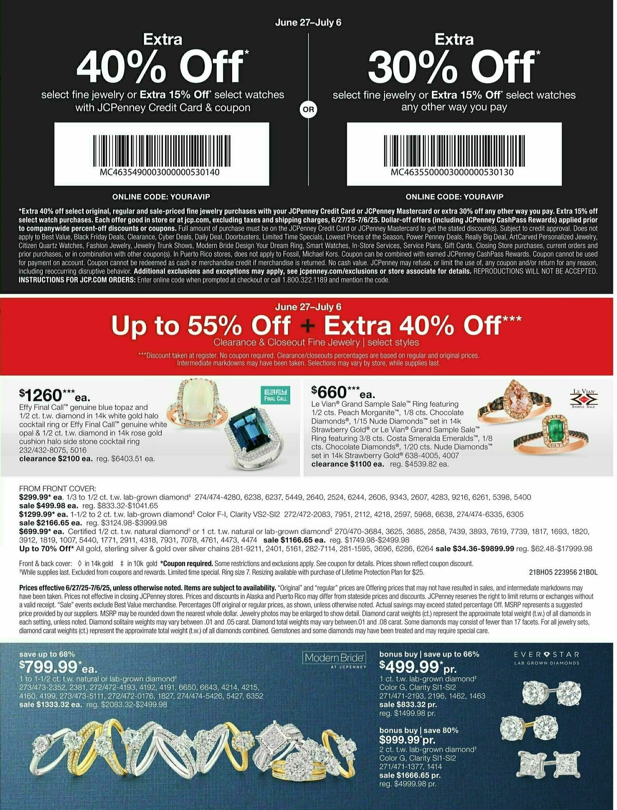 JCPenney VIP Jewelry Sale Weekly Ad from June 27