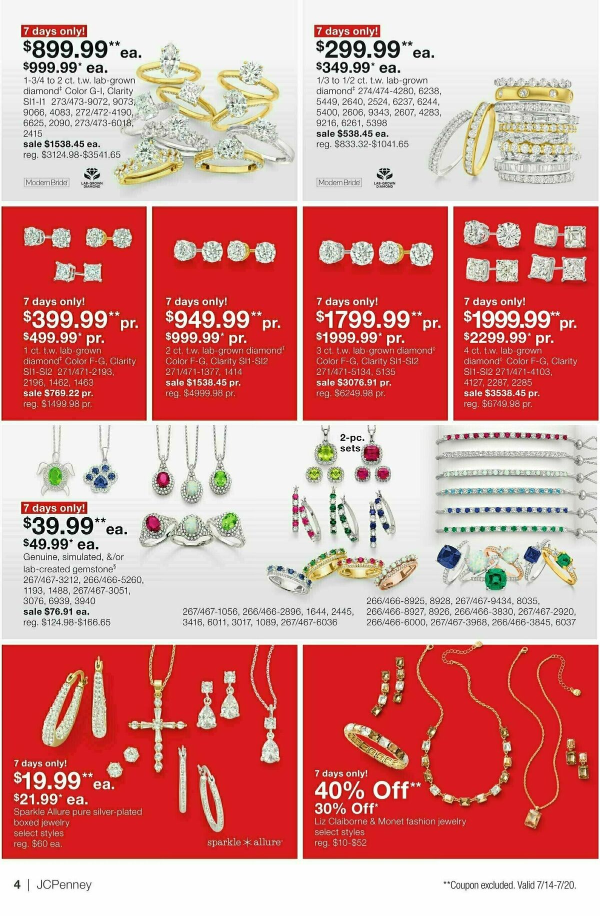 JCPenney Semi-Annual Jewelry Sale Weekly Ad from July 14