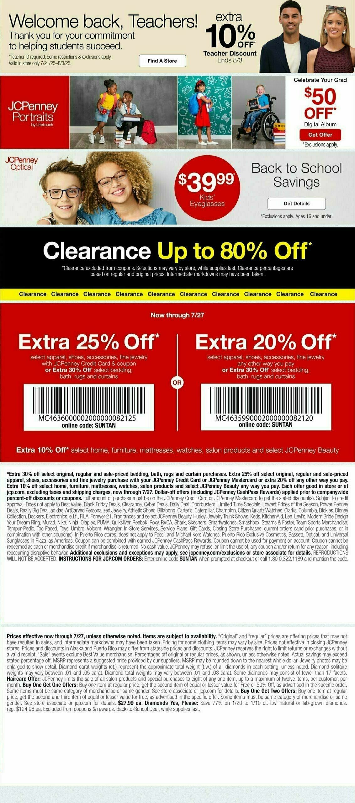 JCPenney Weekly Ad from July 25