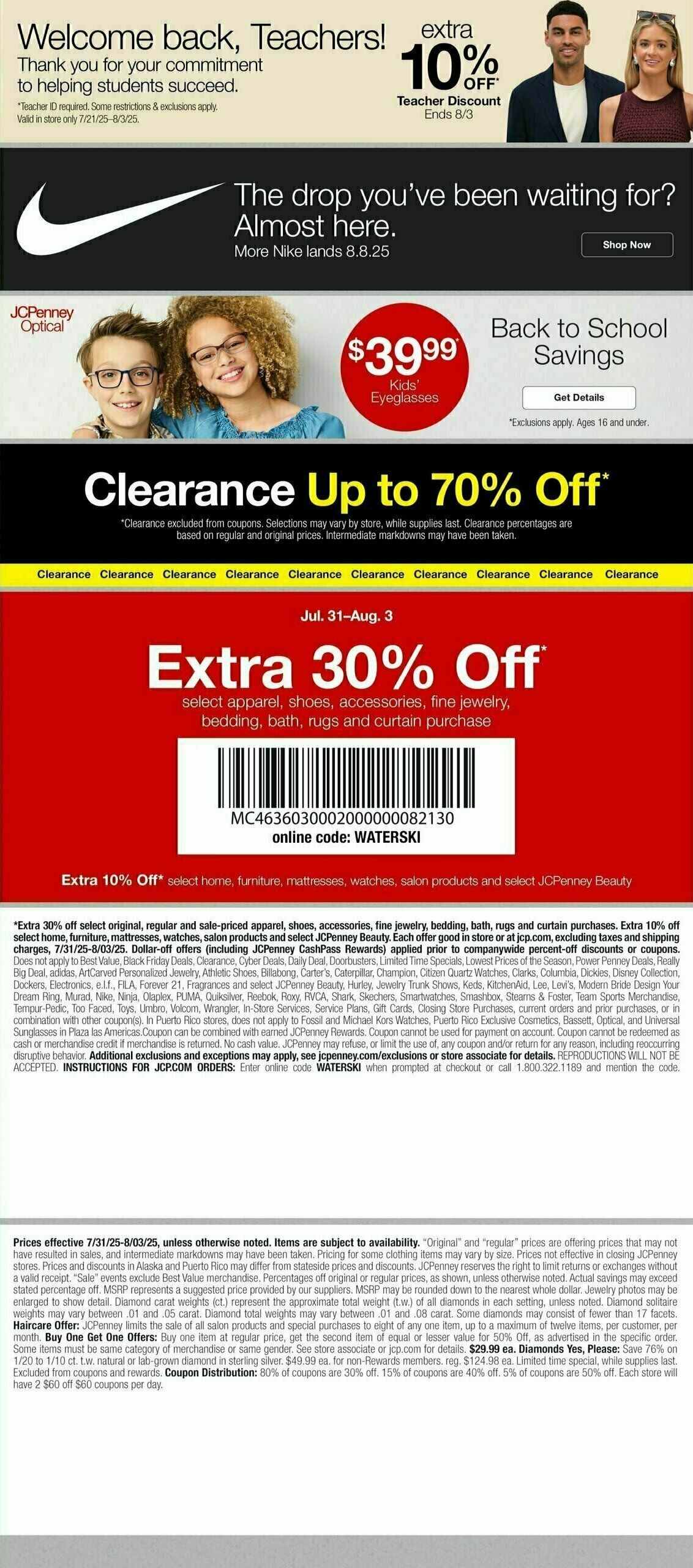 JCPenney Weekly Ad from July 31