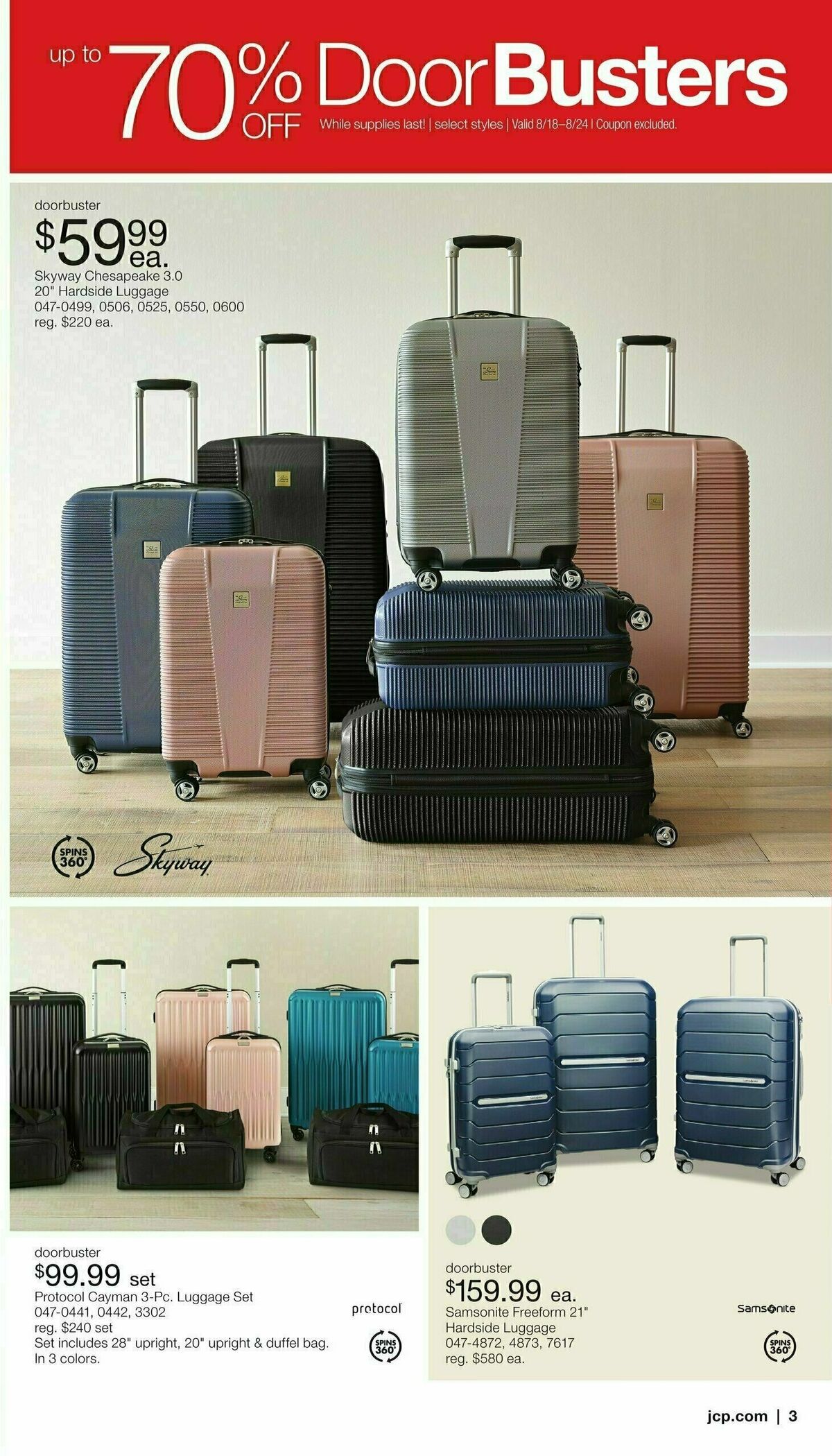 JCPenney Labor Day Home Sale Weekly Ad from August 18