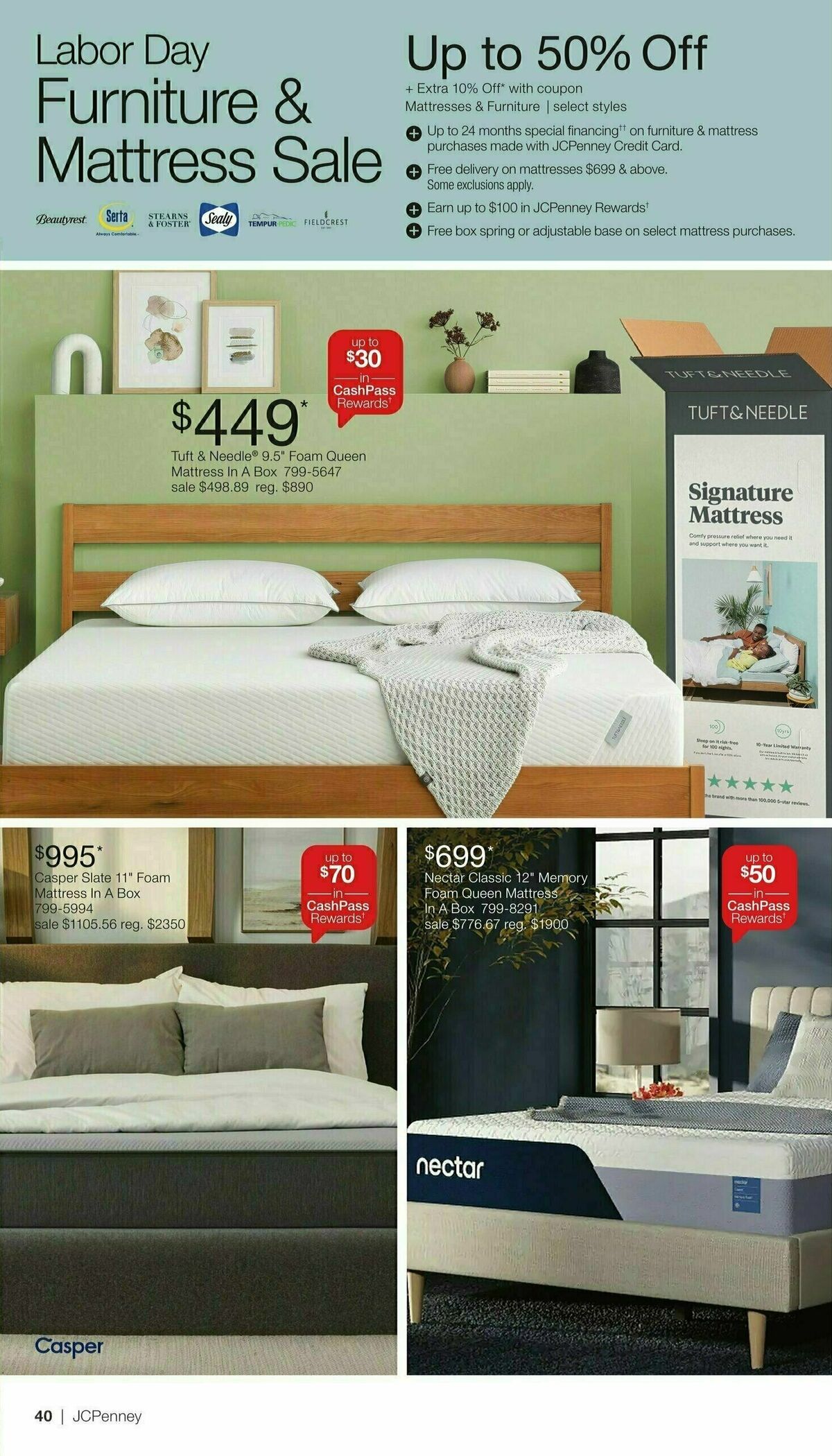 JCPenney Labor Day Home Sale Weekly Ad from August 18