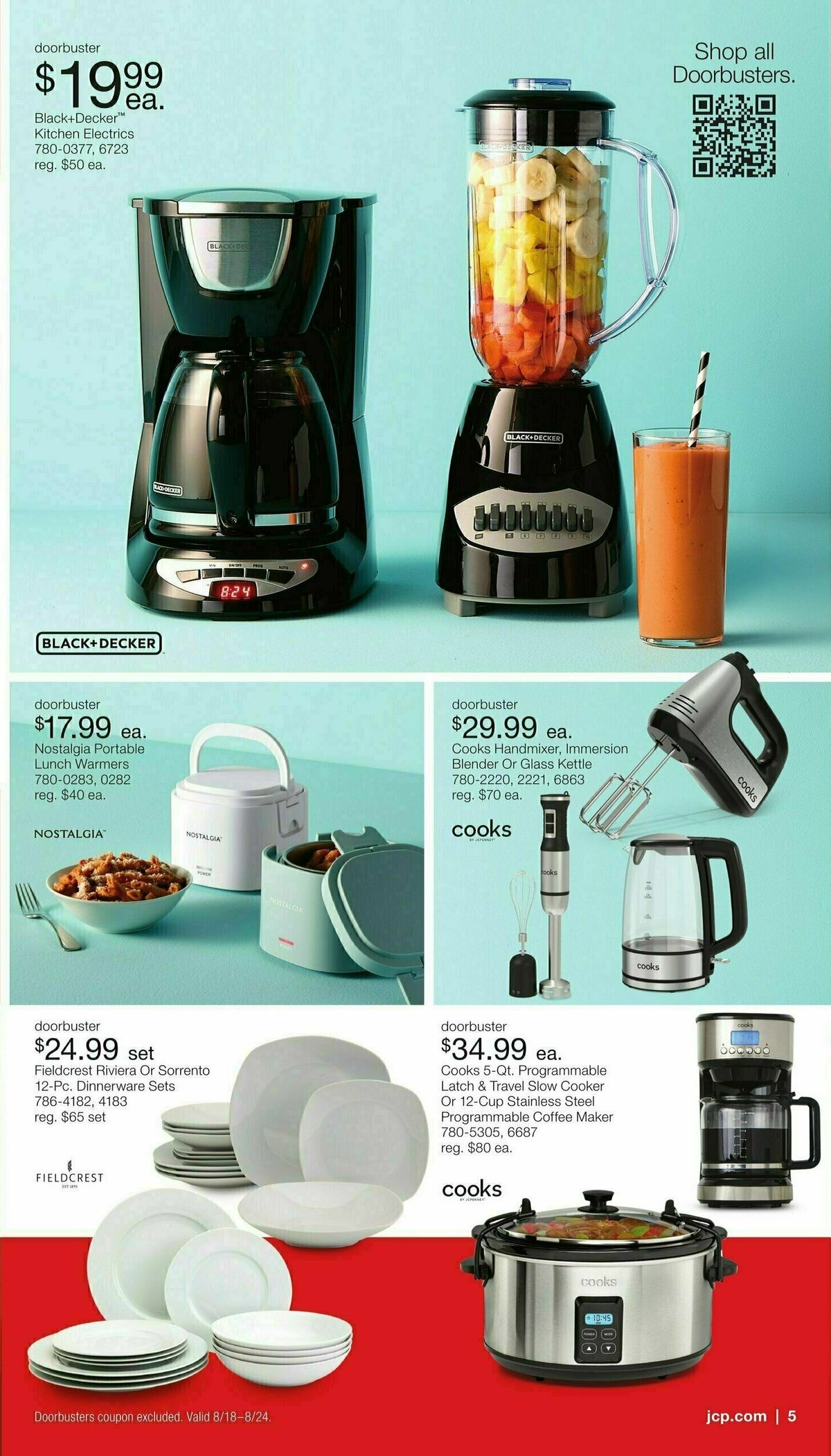 JCPenney Labor Day Home Sale Weekly Ad from August 18
