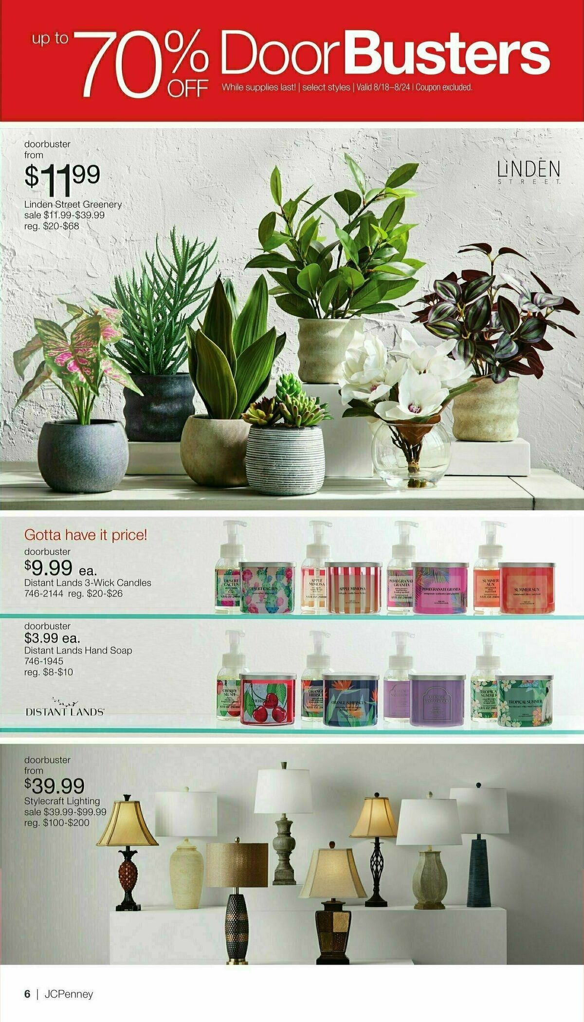 JCPenney Labor Day Home Sale Weekly Ad from August 18