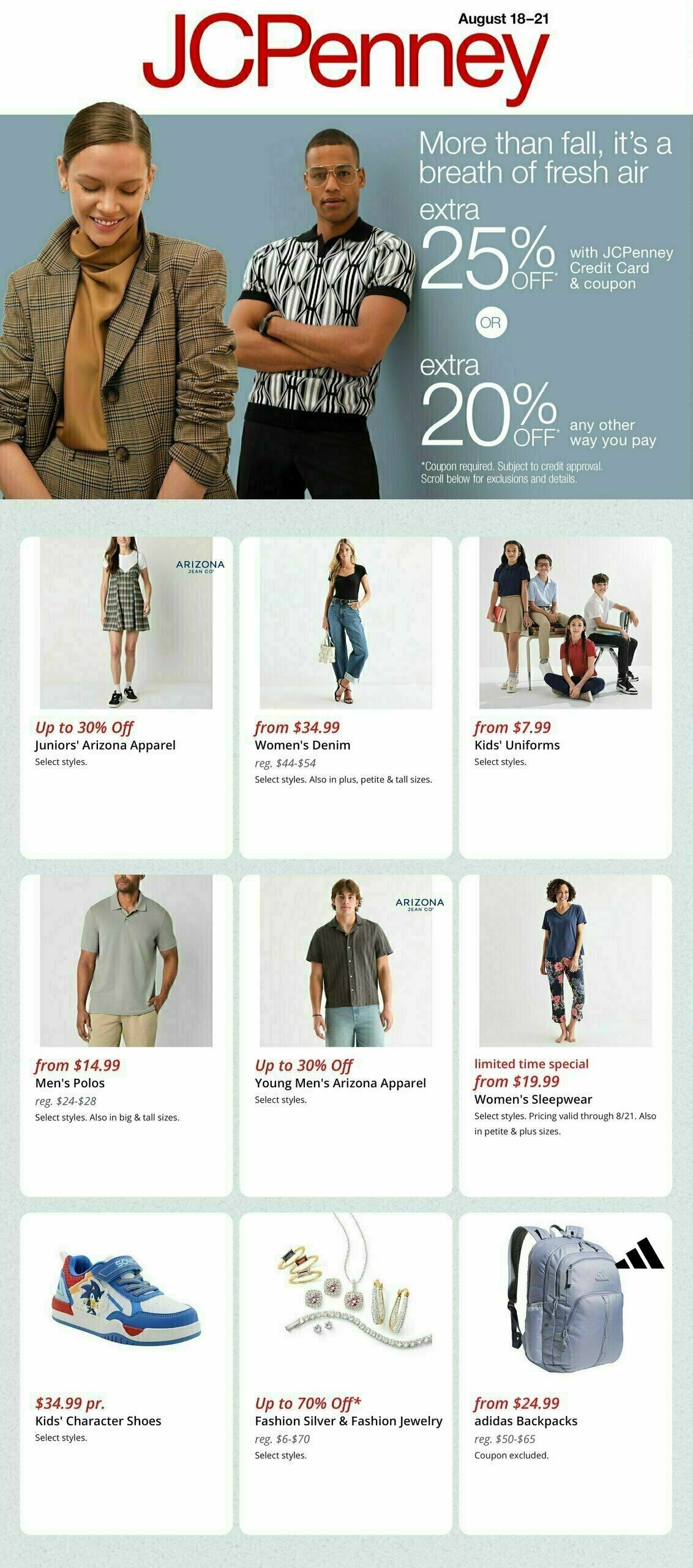 JCPenney Weekly Ad from August 18