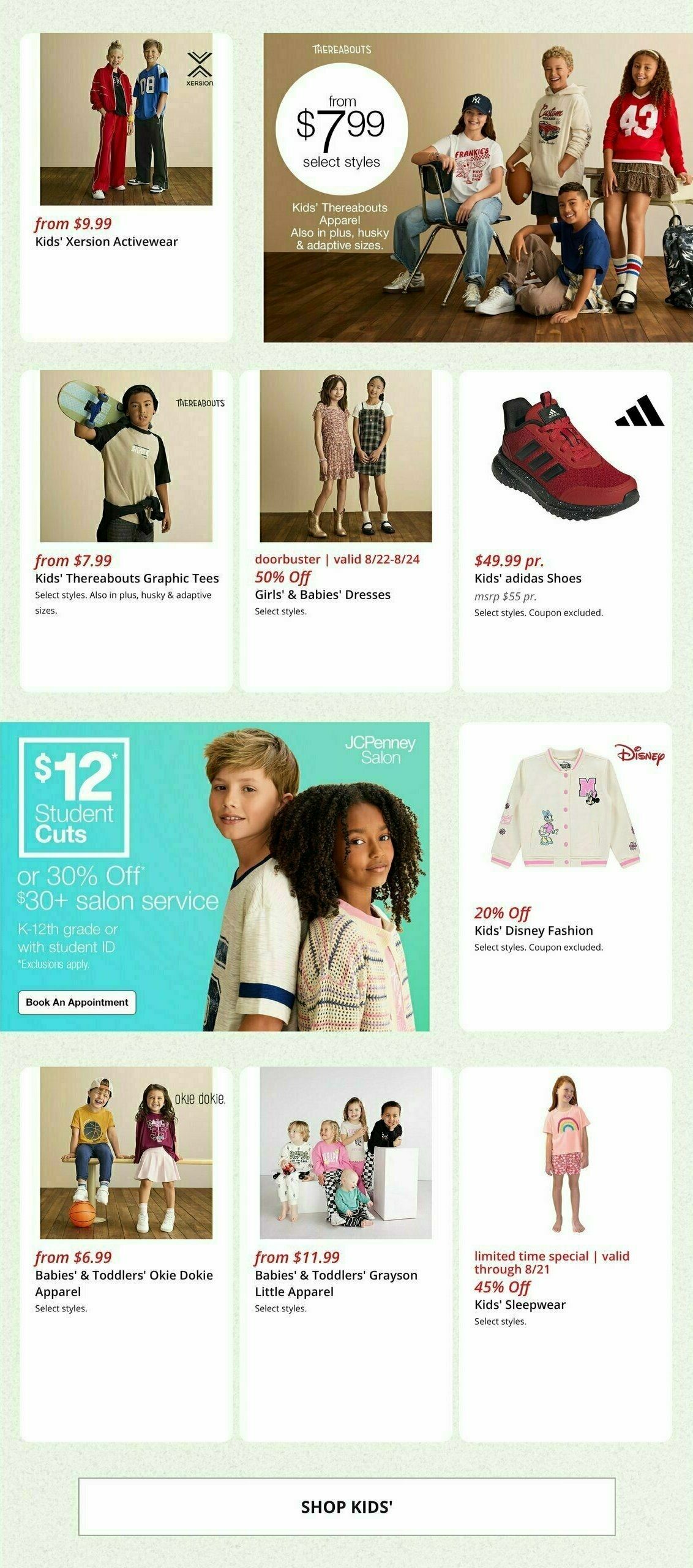 JCPenney Weekly Ad from August 18