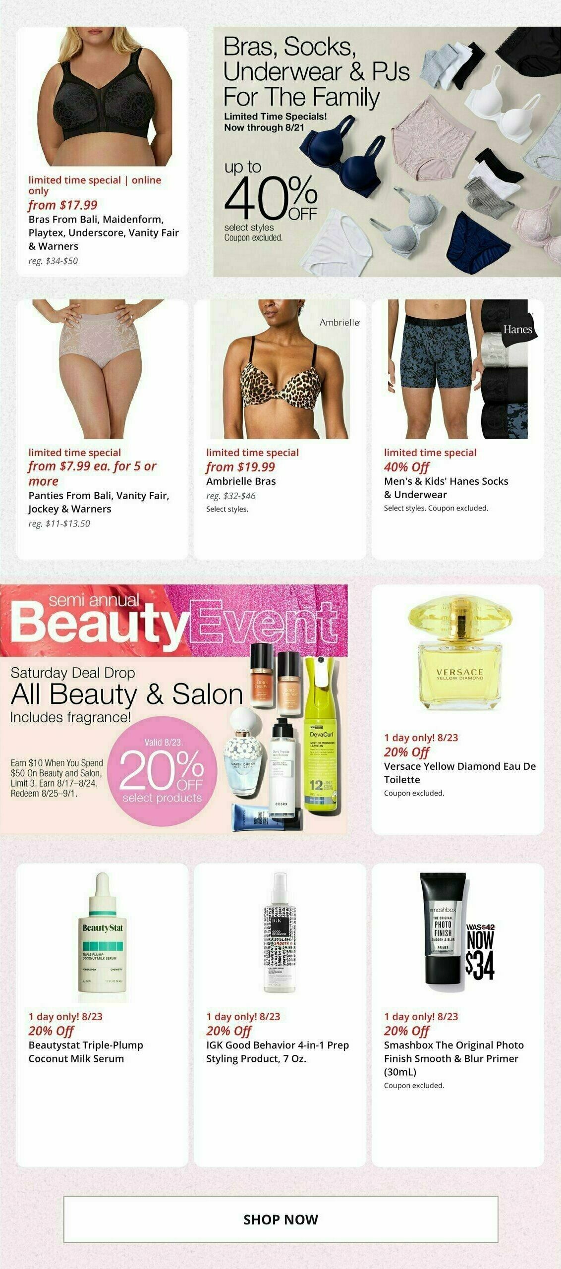 JCPenney Weekly Ad from August 18