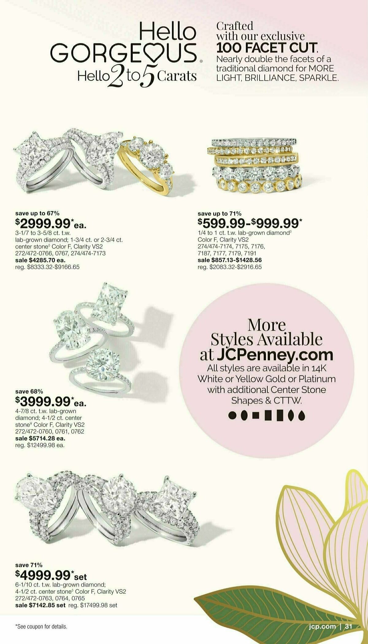 JCPenney Billion Dollar Jewelry Sale Weekly Ad from September 5