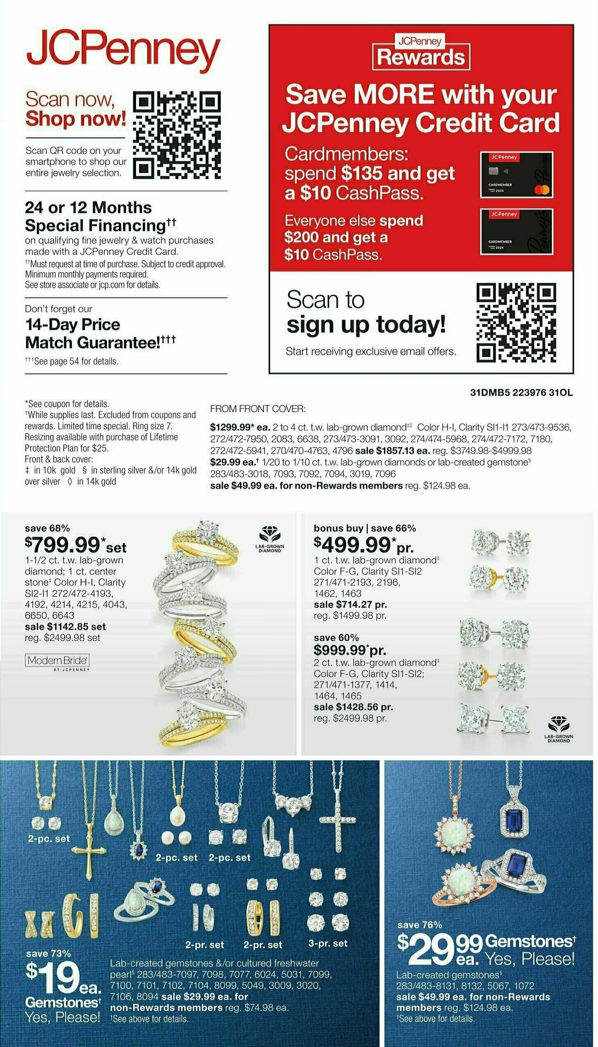 JCPenney Billion Dollar Jewelry Sale Weekly Ad from September 5