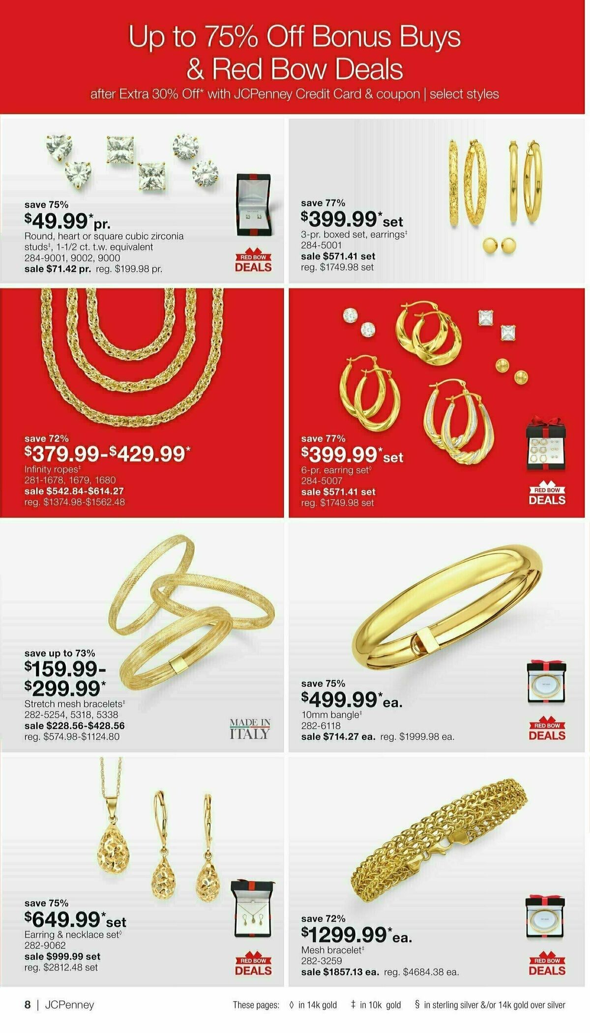 JCPenney Billion Dollar Jewelry Sale Weekly Ad from September 5