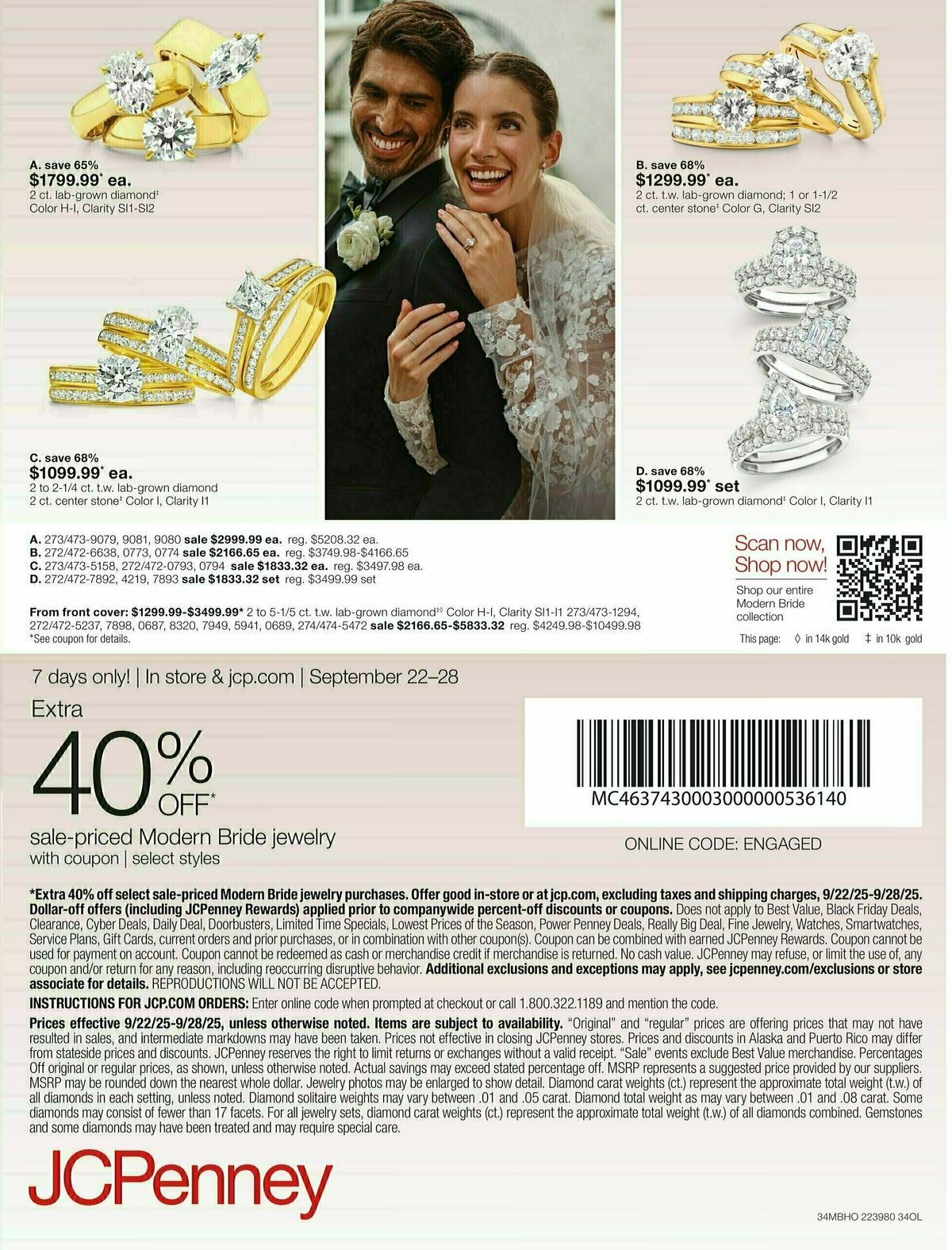 JCPenney The Bridal Event Weekly Ad from September 22