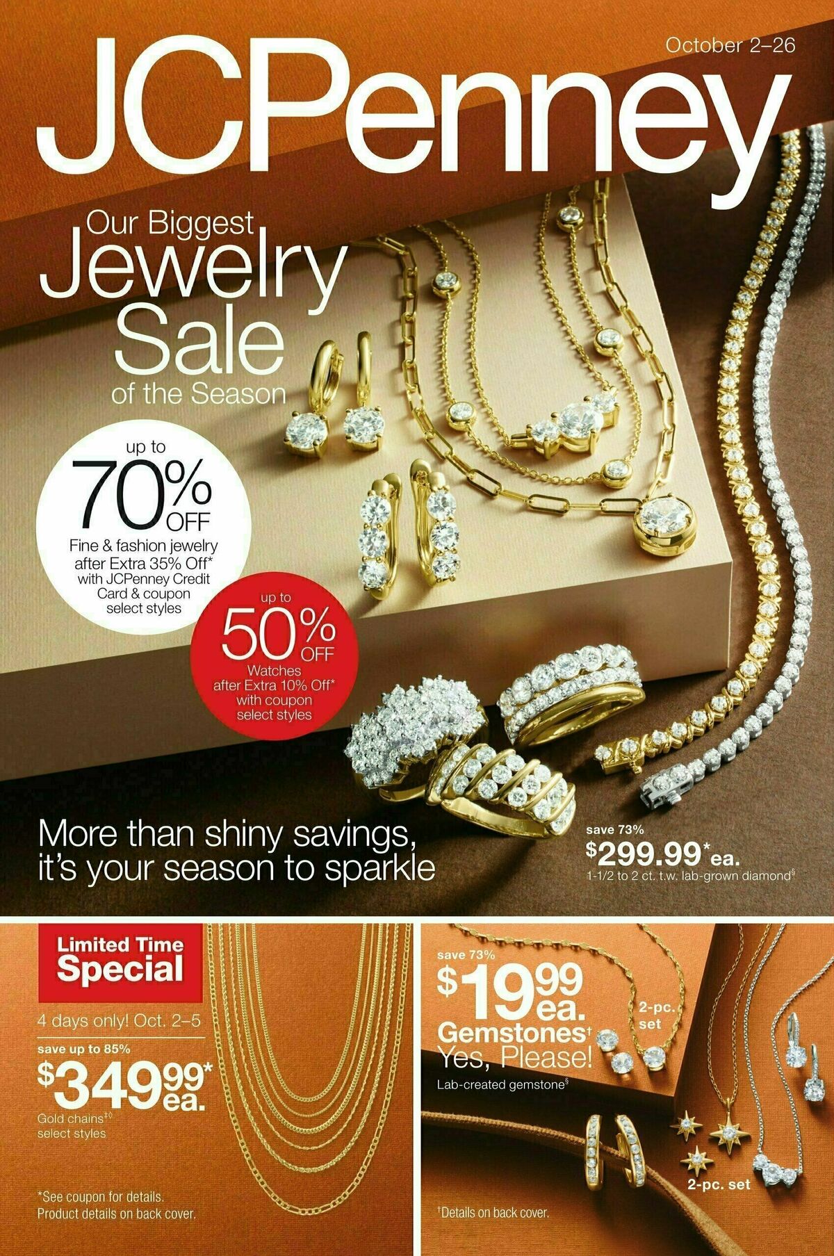 JCPenney Our Biggest Jewelry Sale of the Season Weekly Ad from October 2
