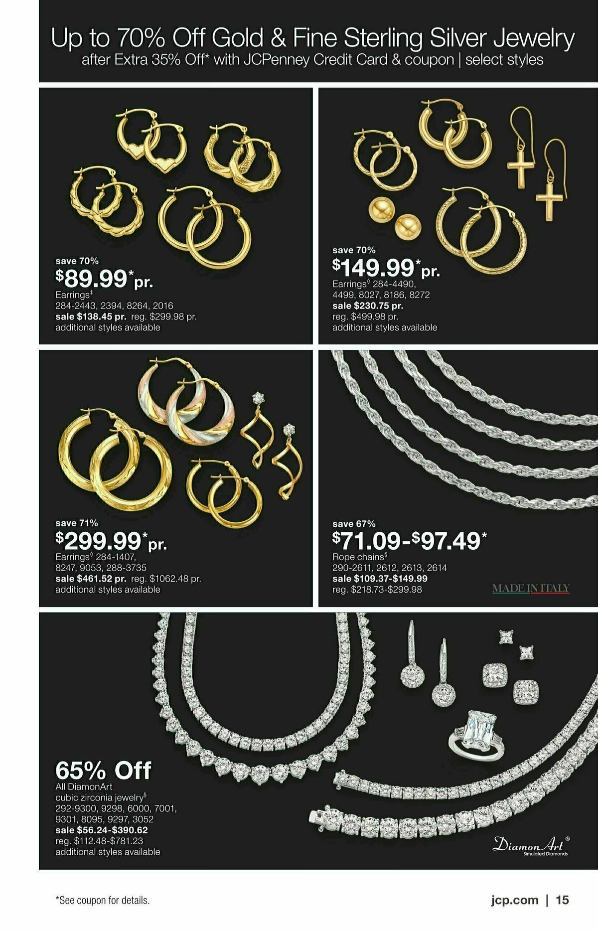 JCPenney Our Biggest Jewelry Sale of the Season Weekly Ad from October 2