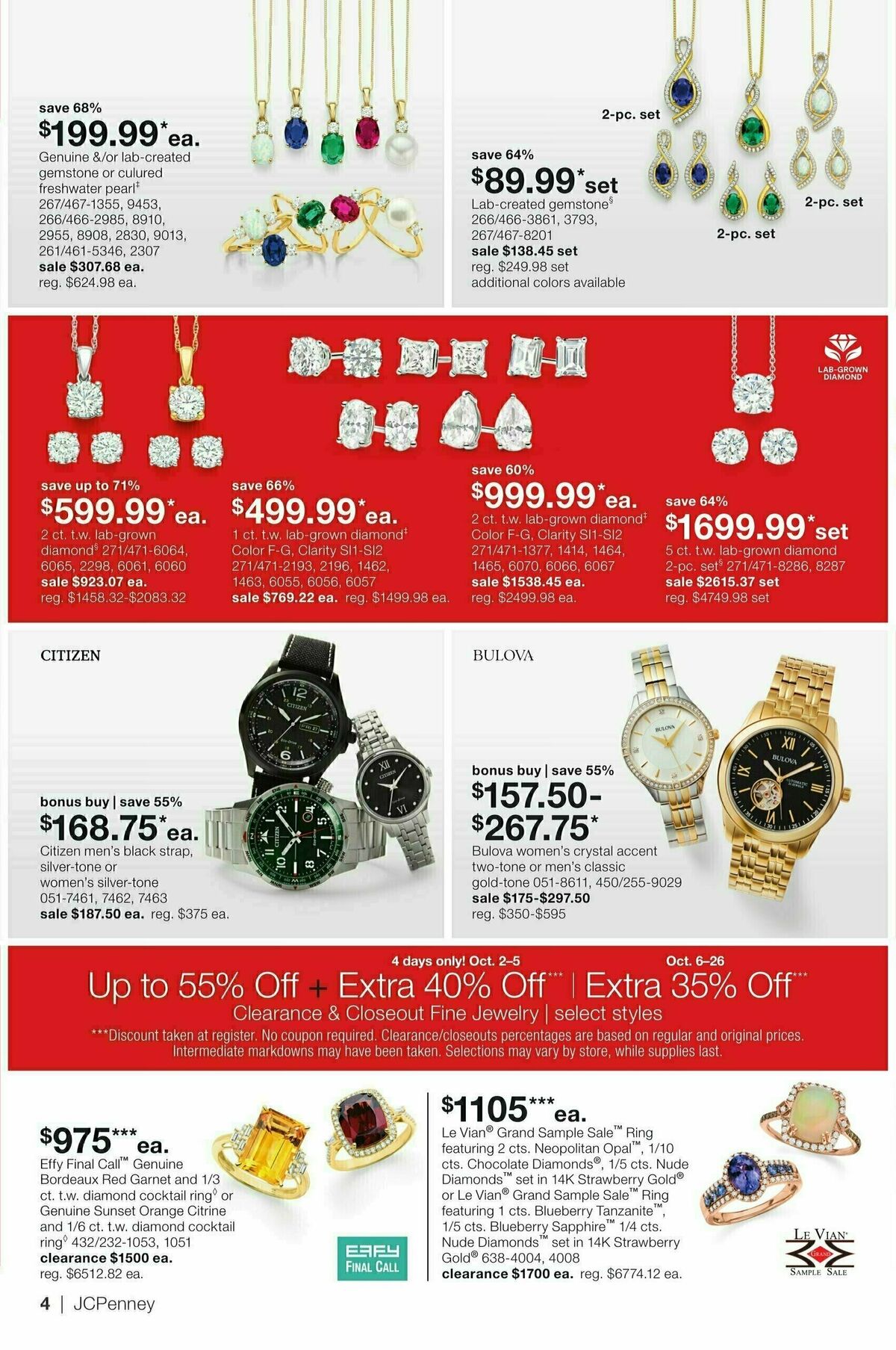 JCPenney Our Biggest Jewelry Sale of the Season Weekly Ad from October 2