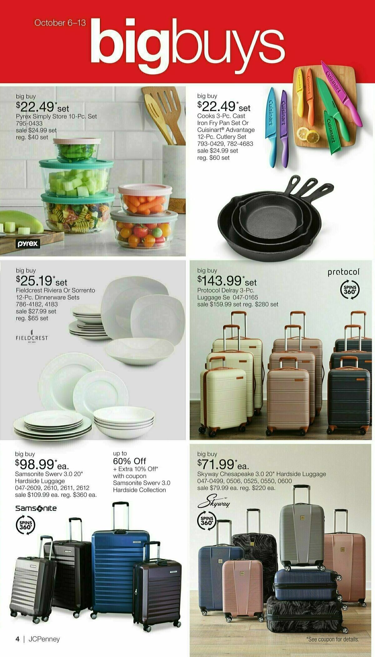JCPenney Semi-Annual Home Sale Weekly Ad from October 6